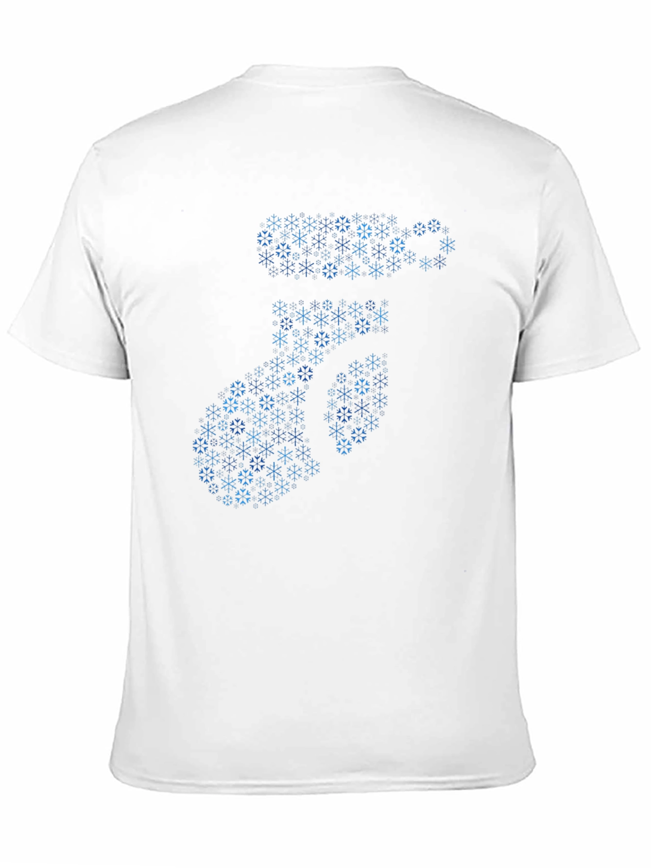 Snowflake Number 7 Graphic T-Shirt - Black