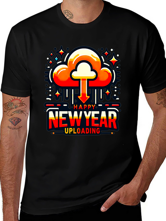 Happy New Year Uploading T-Shirt