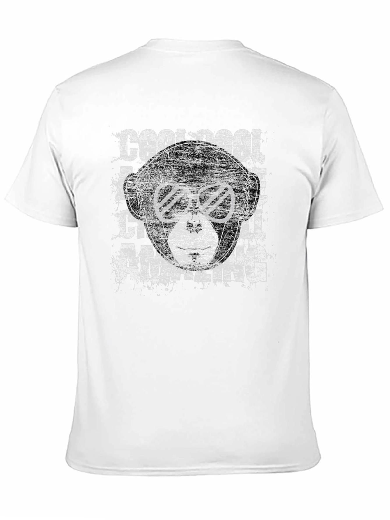 Cool Monkey Graphic Tee - Mens Black T-Shirt