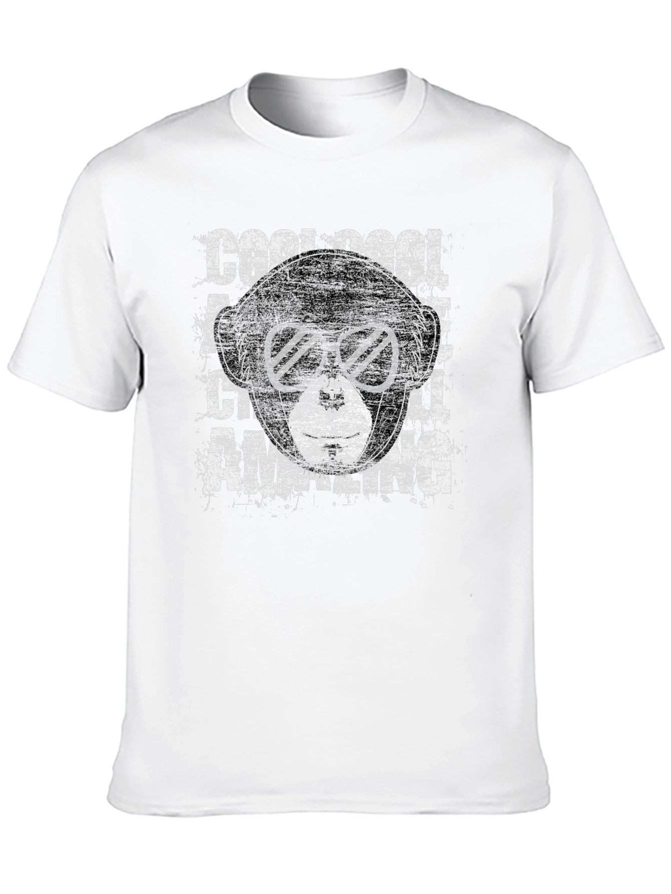 Cool Monkey Graphic Tee - Mens Black T-Shirt