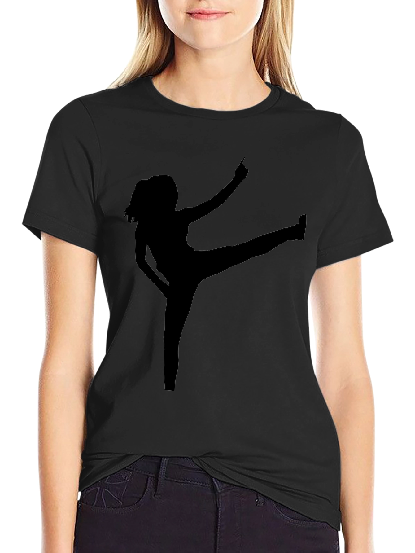 Silhouette Kick T-Shirt - Bold Graphic Tee