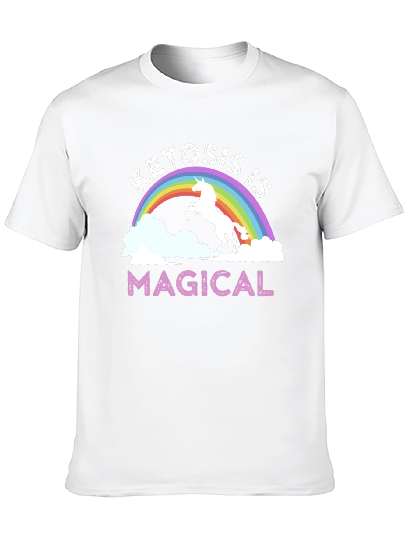 Ketosis is Magical T-Shirt Rainbow Unicorn