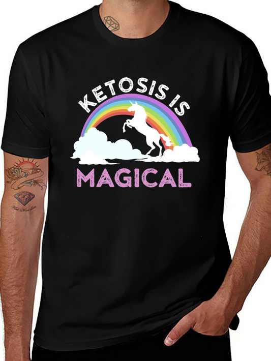Ketosis is Magical T-Shirt Rainbow Unicorn