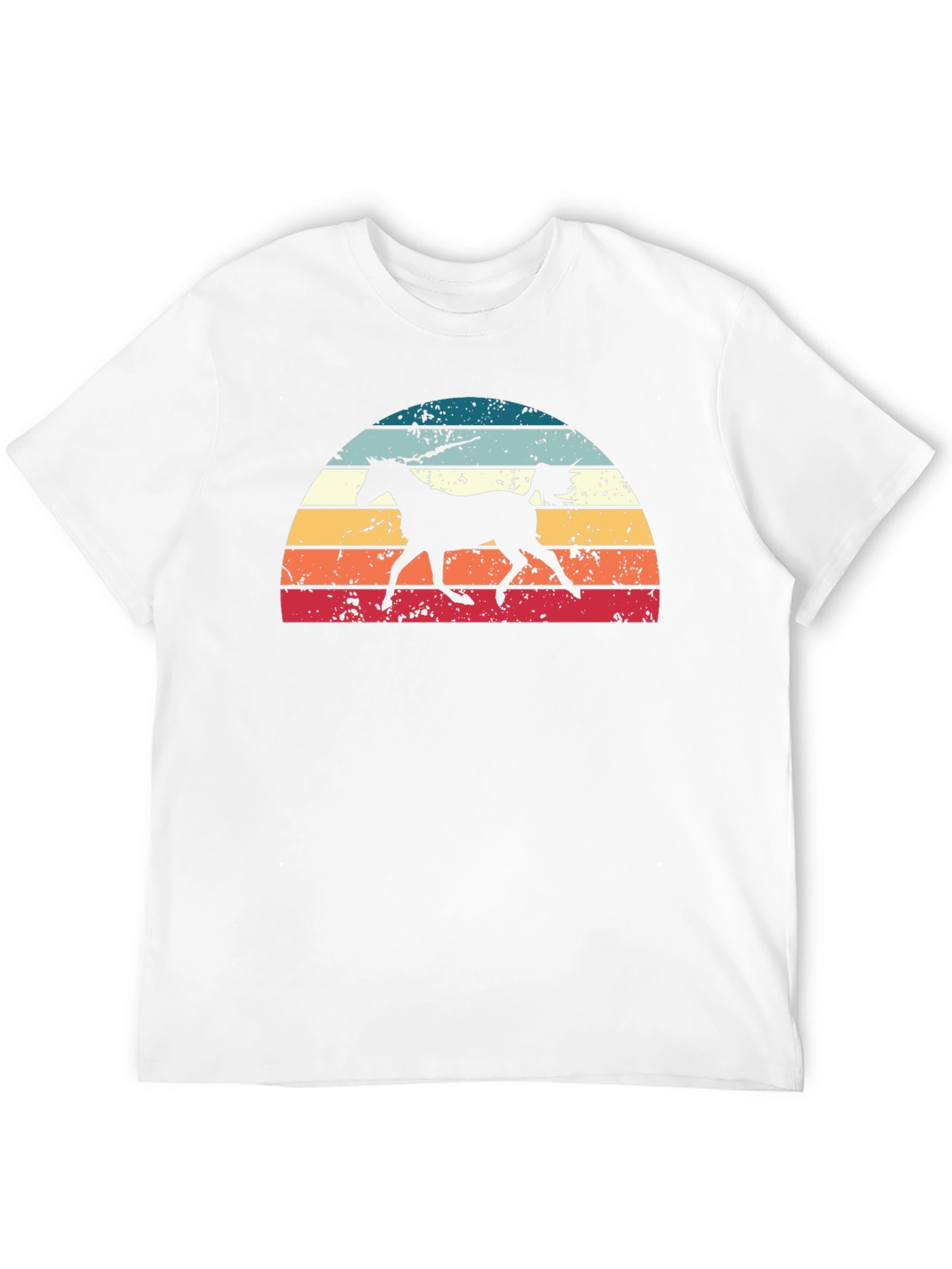 Retro Horse Sunset Graphic Tee