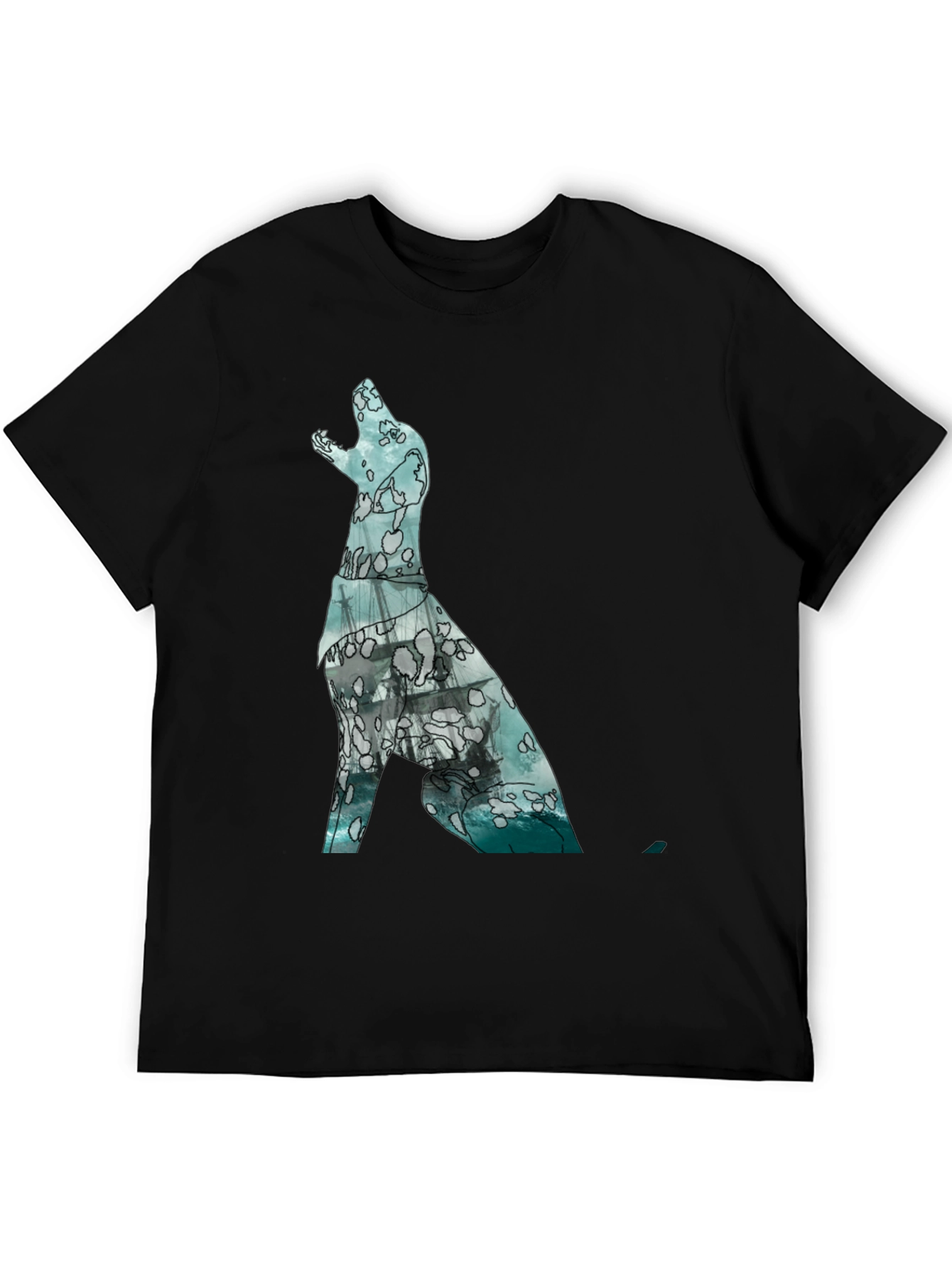 Ocean Dog Graphic Tee - Modern Print