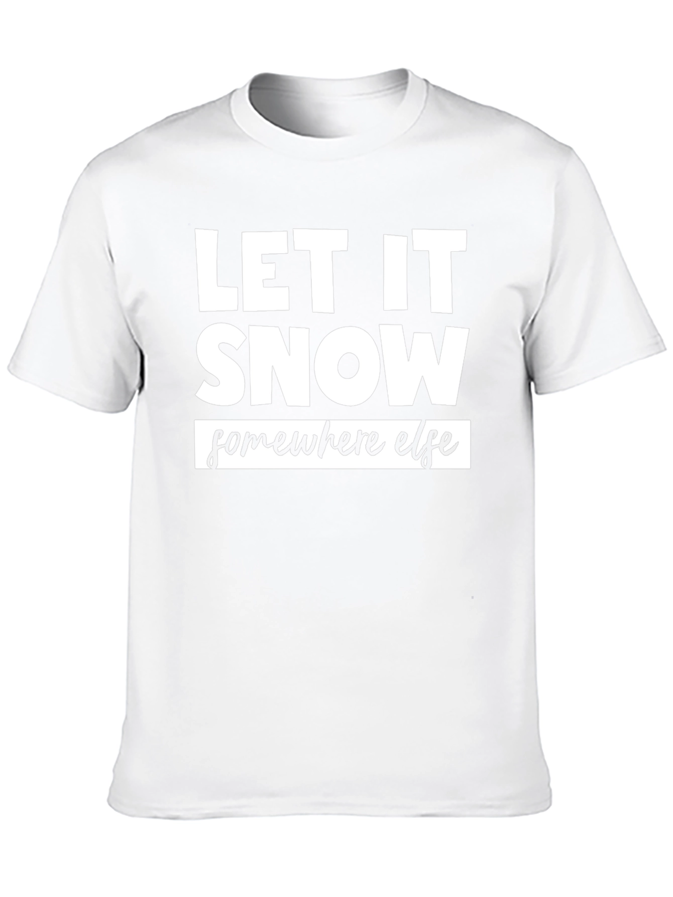 Let It Snow T-Shirt - Black Graphic Tee