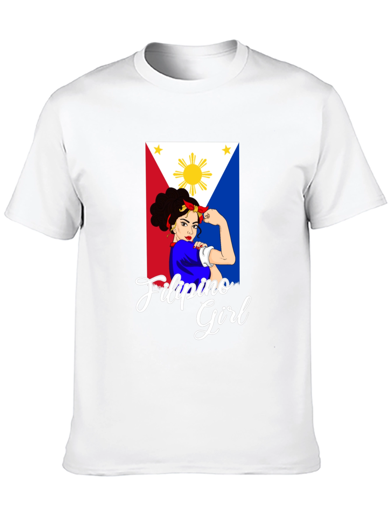 Filipino Girl Power T-Shirt - Black Cotton Tee