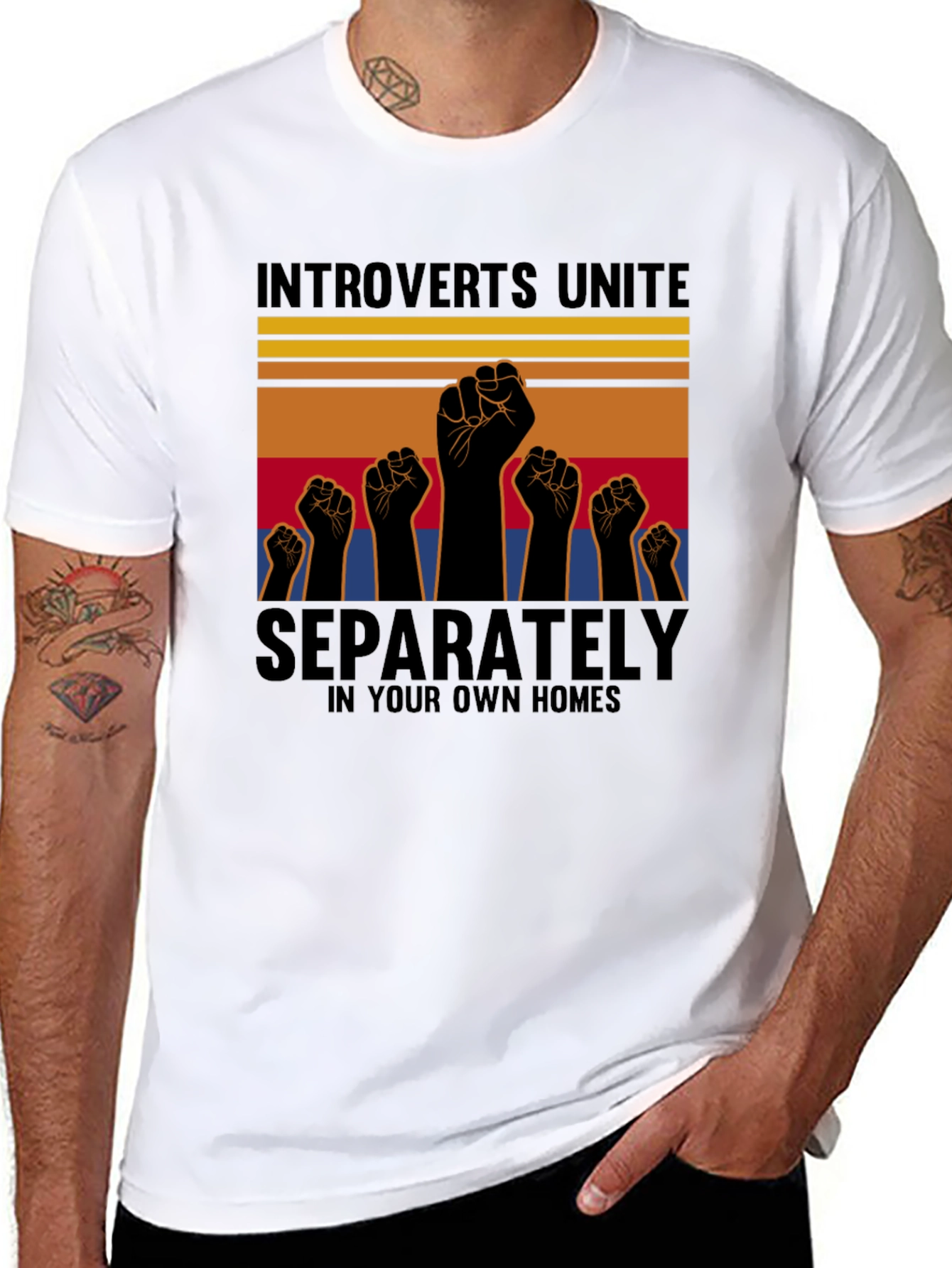 Introverts Unite T-Shirt Separately in Your Own Homes