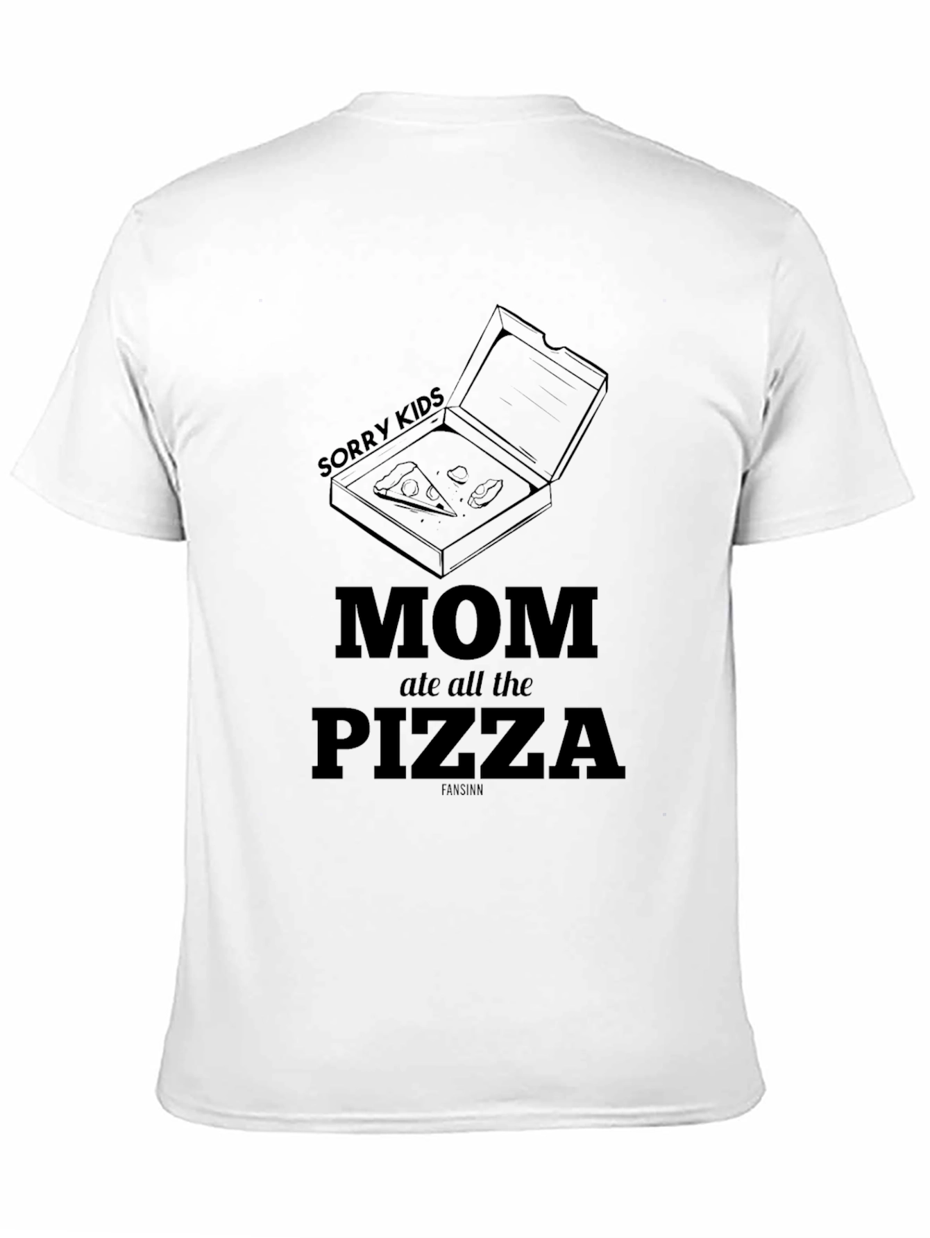 Mom Ate All The Pizza Funny Graphic T-Shirt