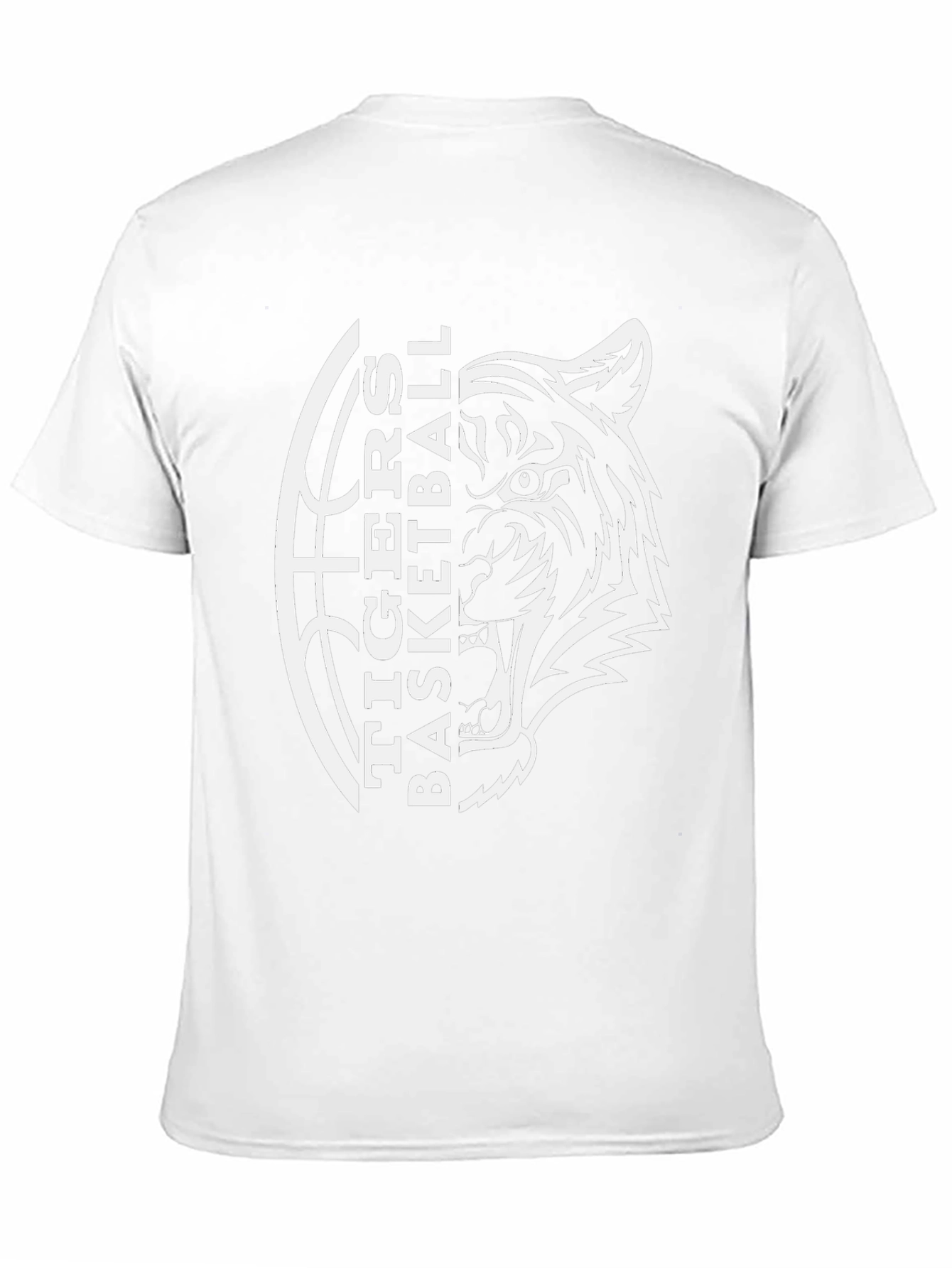 Tigers Basketball Black Graphic T-Shirt