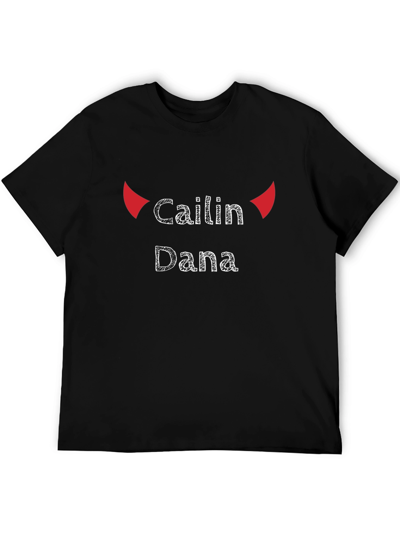 Cailin Dana Devil Horns Black T-Shirt