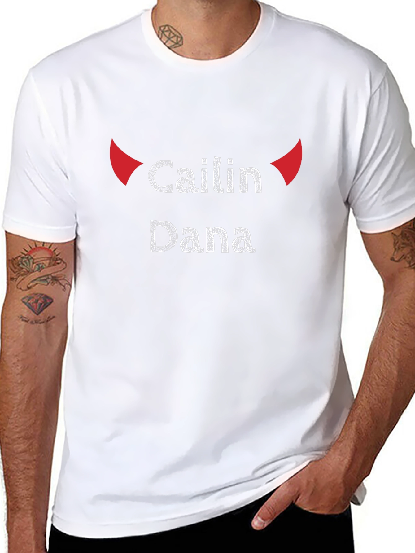Cailin Dana Devil Horns Black T-Shirt