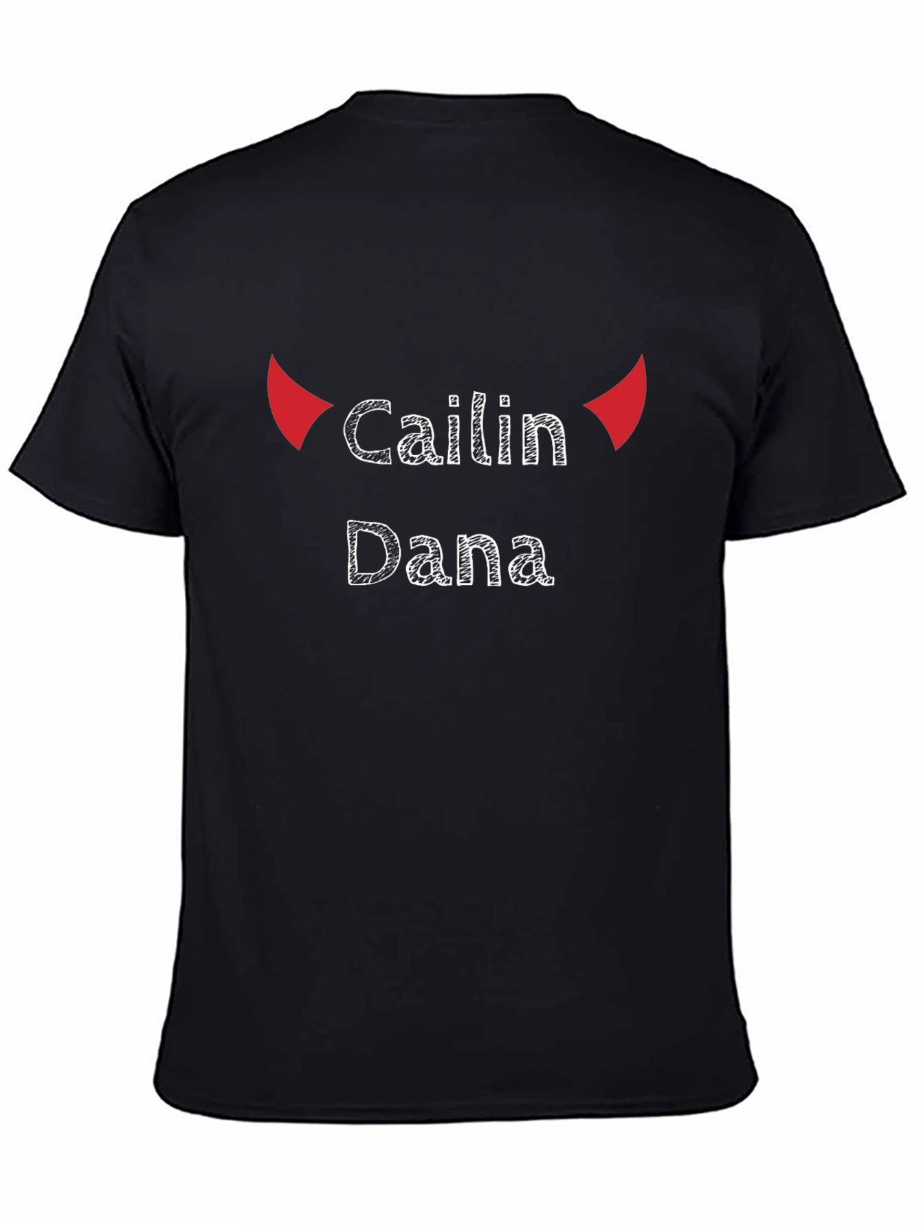 Cailin Dana Devil Horns Black T-Shirt
