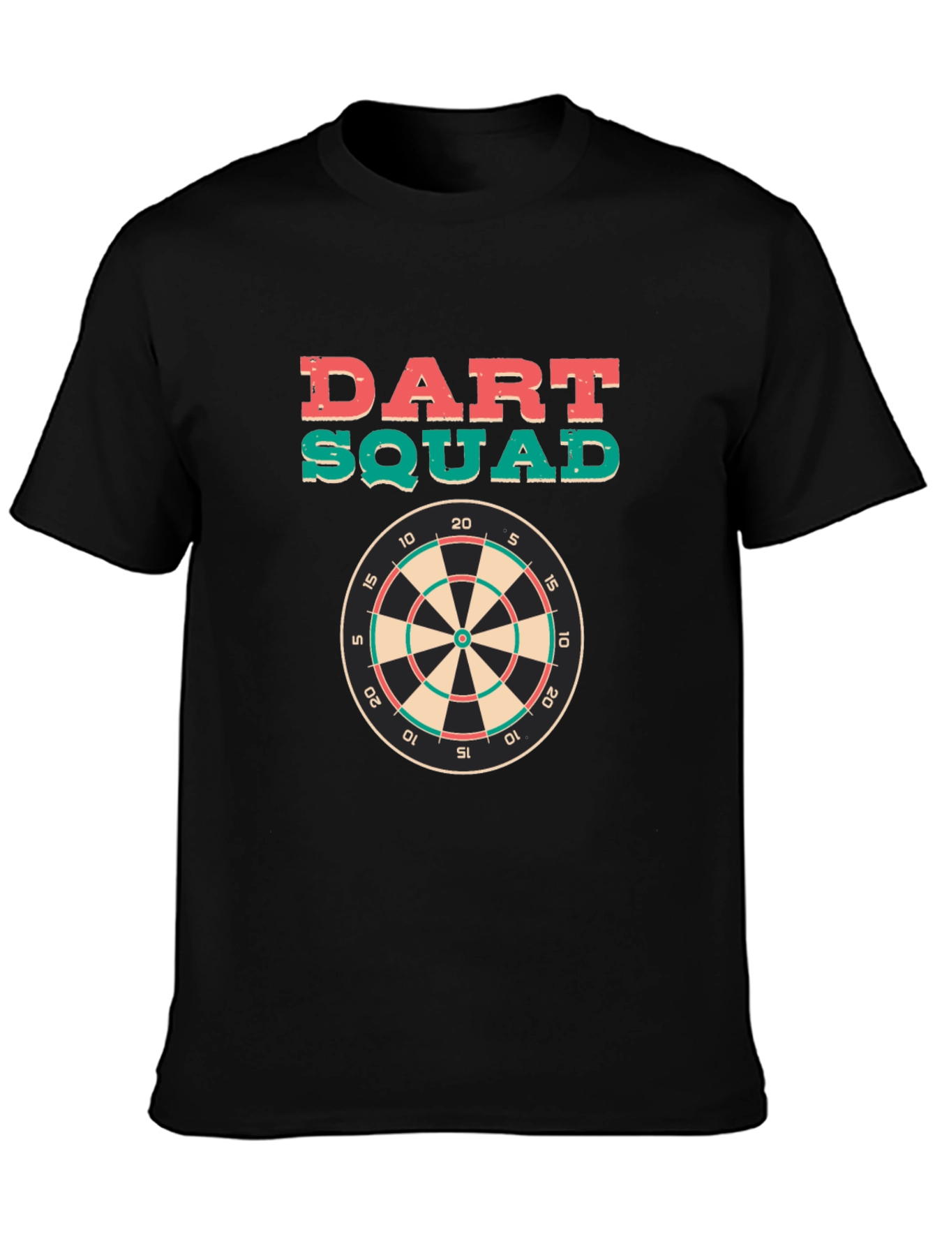 Dart Squad Graphic Tee - Black Cotton T-Shirt