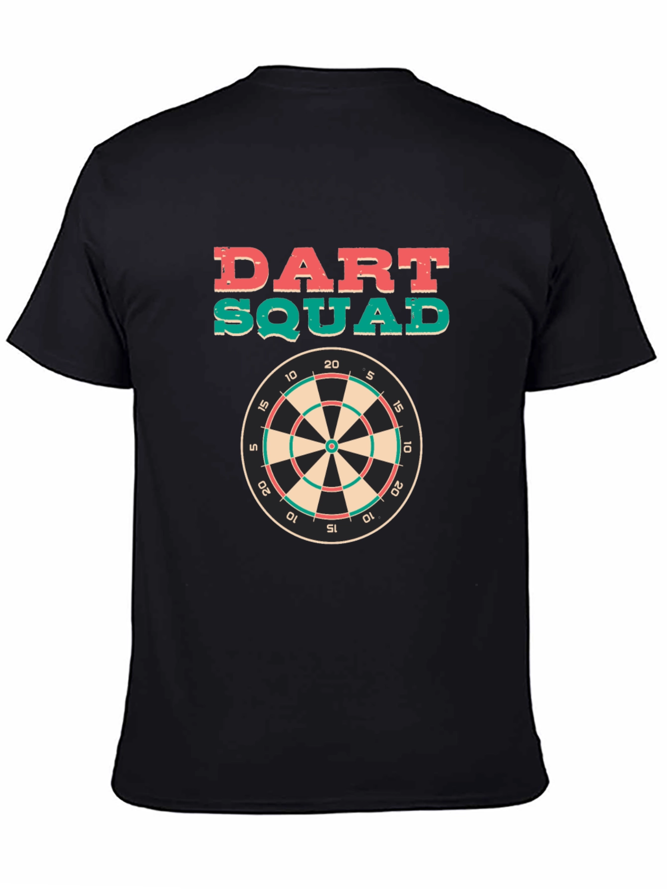Dart Squad Graphic Tee - Black Cotton T-Shirt