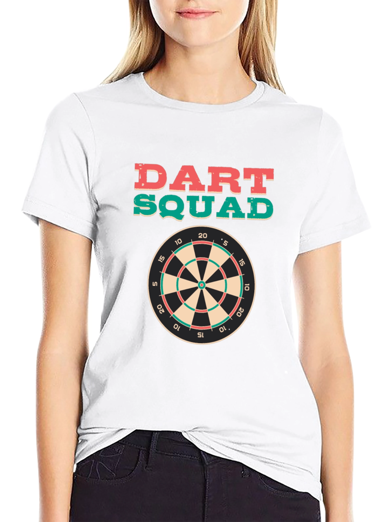 Dart Squad Graphic Tee - Black Cotton T-Shirt