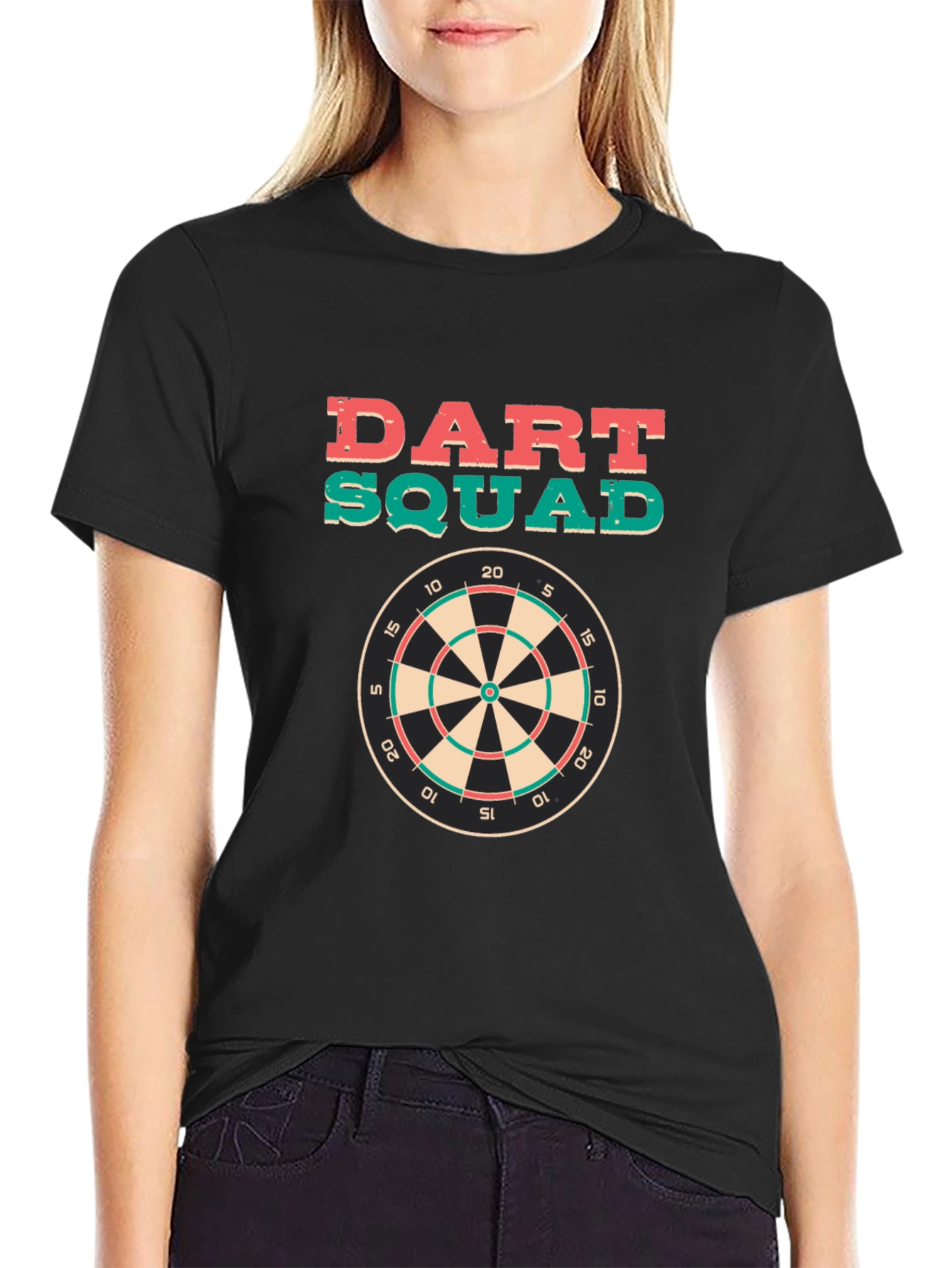 Dart Squad Graphic Tee - Black Cotton T-Shirt