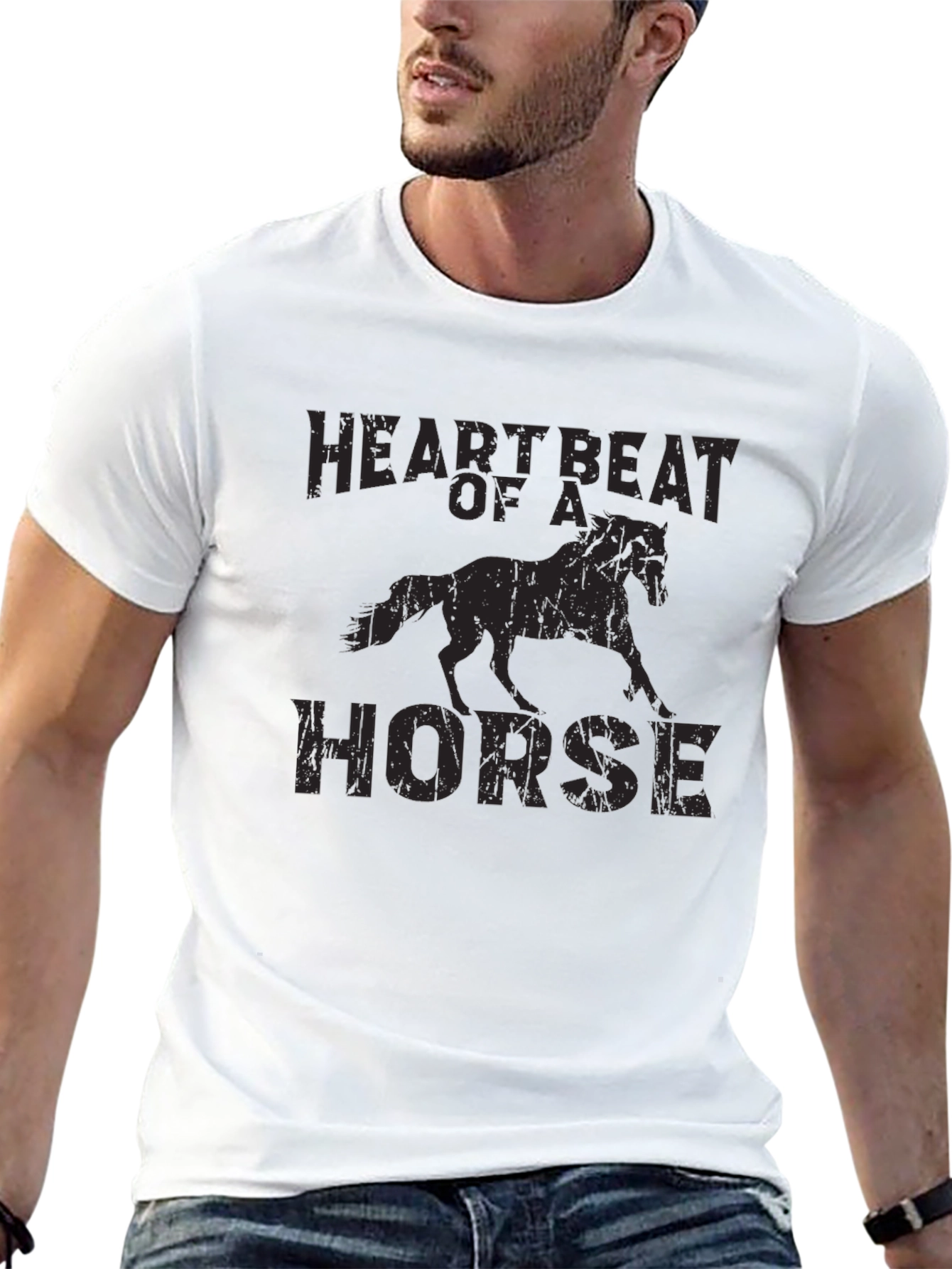 Heartbeat Of A Horse Graphic T-Shirt