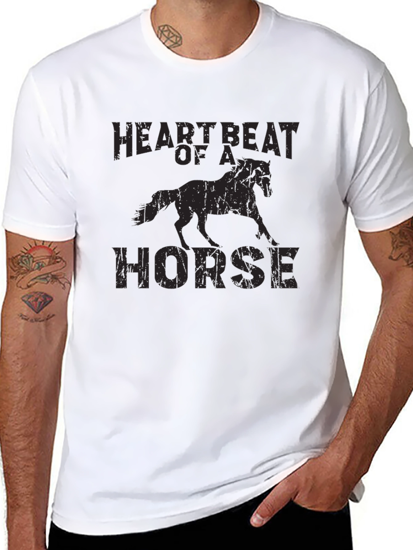 Heartbeat Of A Horse Graphic T-Shirt