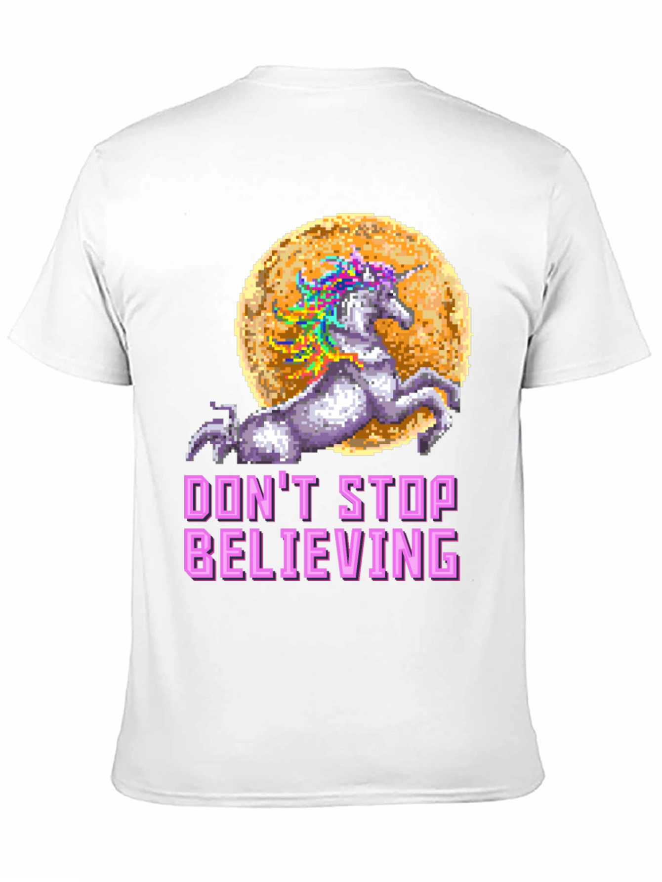 Unicorn Dont Stop Believing Graphic T-Shirt