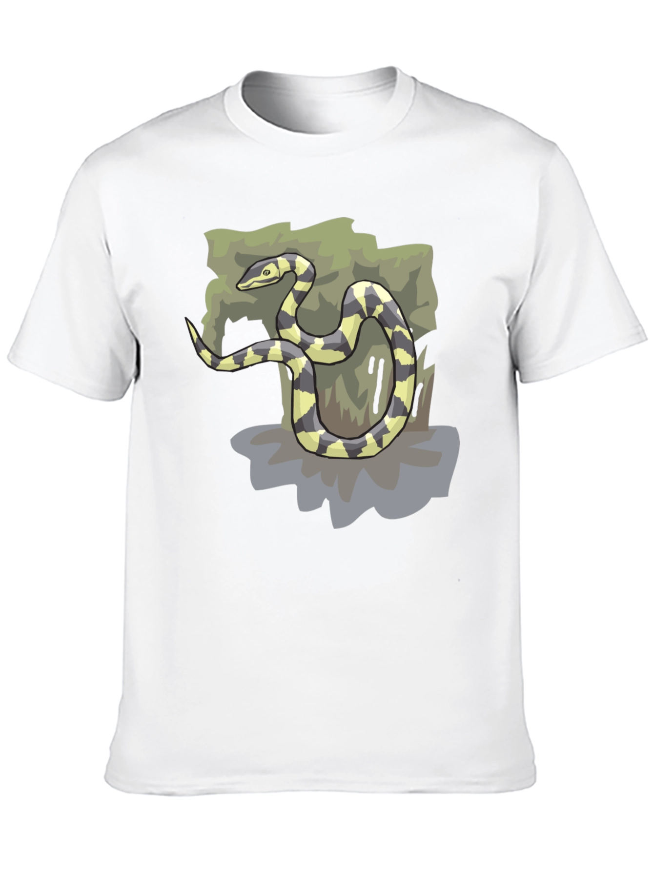 Snake Graphic Black T-Shirt - Casual Style