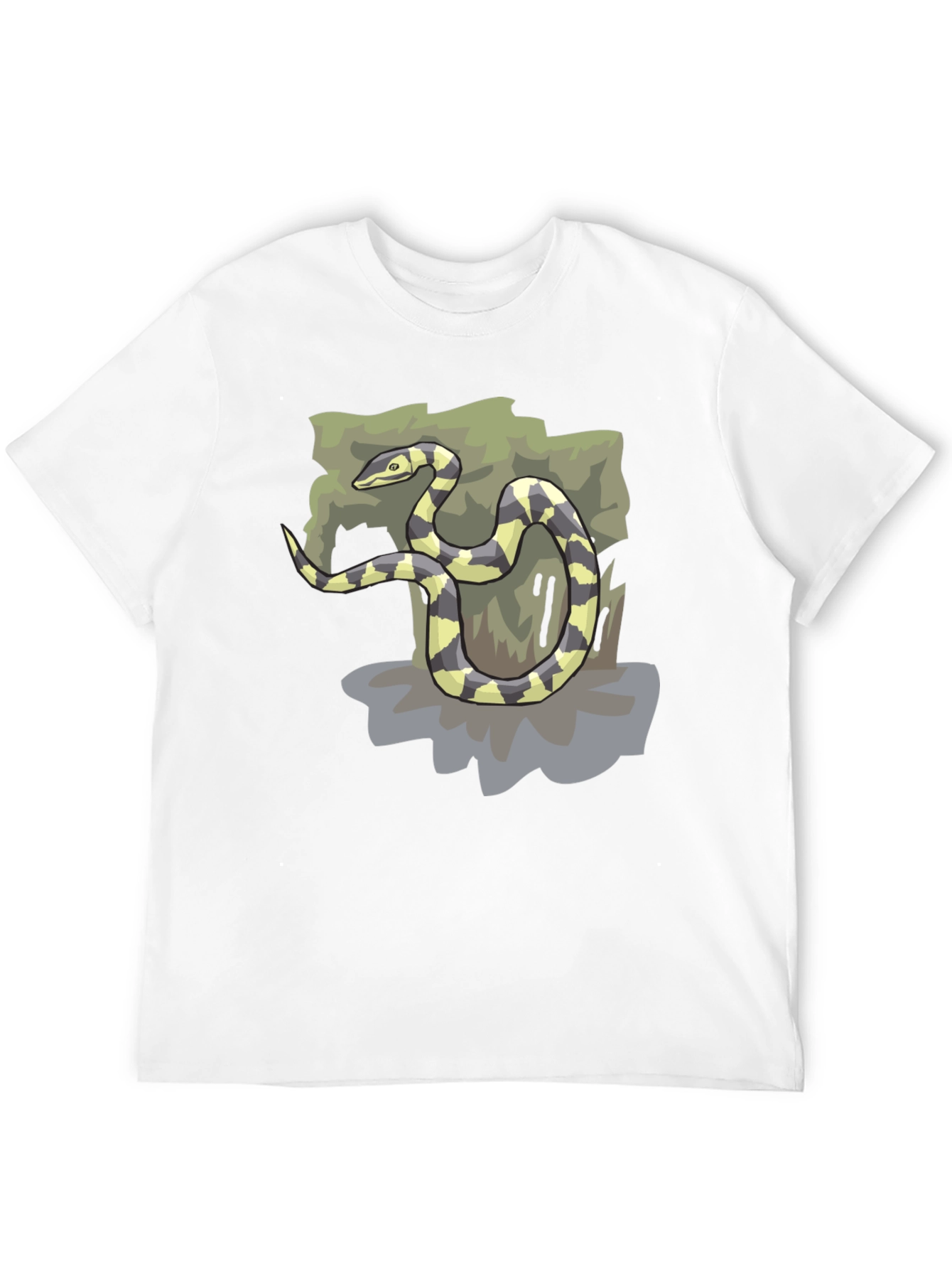 Snake Graphic Black T-Shirt - Casual Style