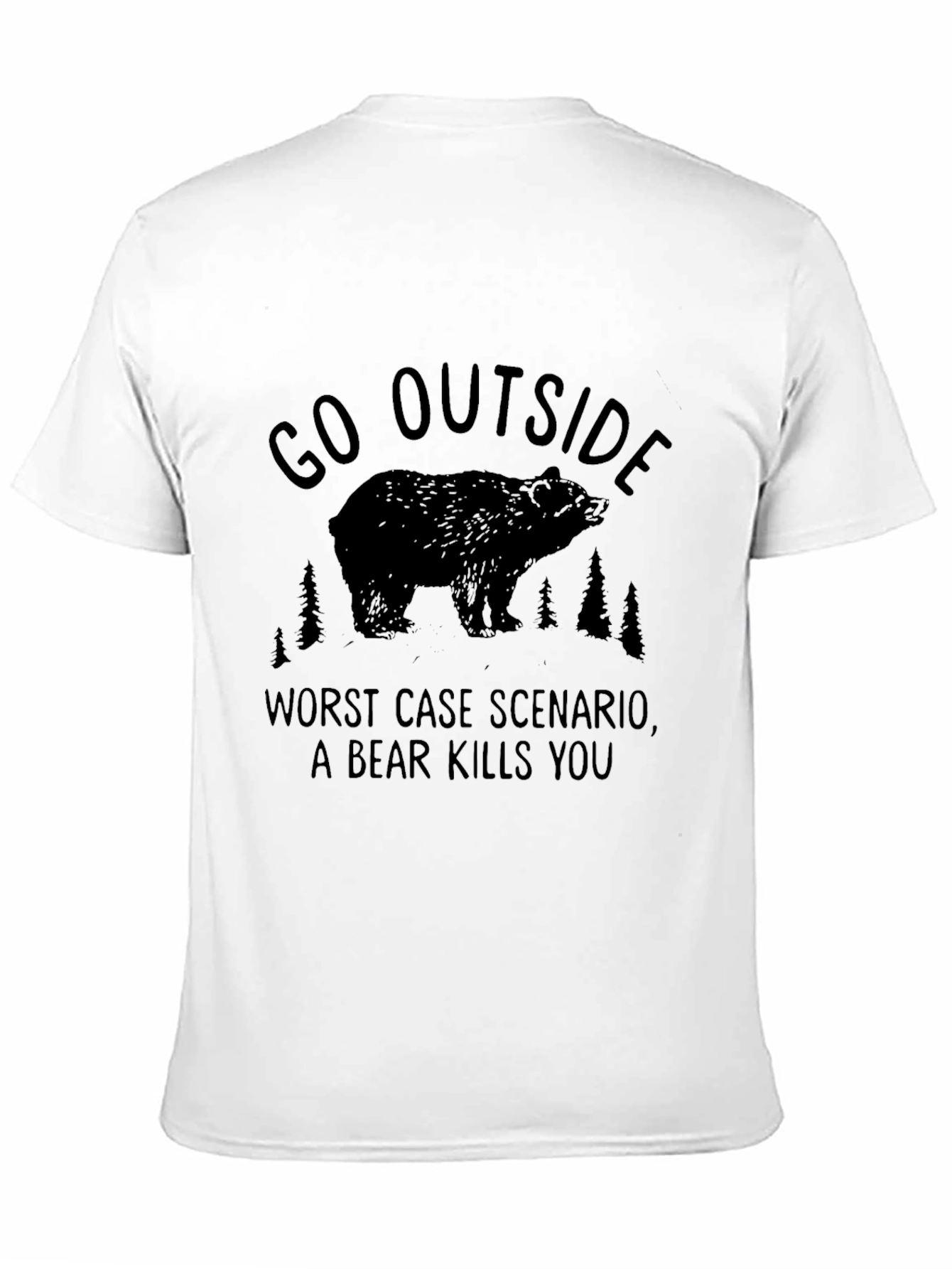 Go Outside Bear Graphic Tee - Unisex