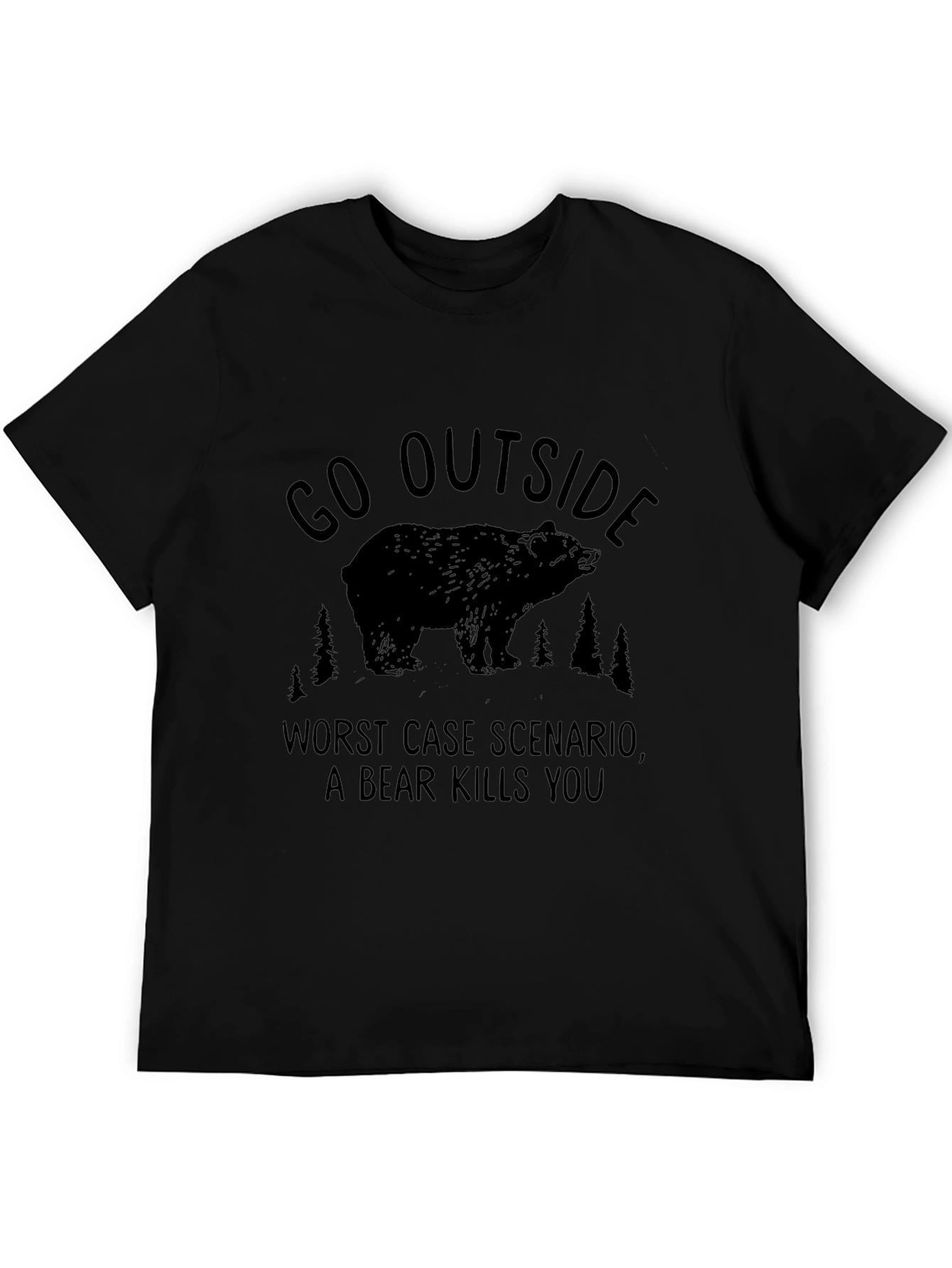 Go Outside Bear Graphic Tee - Unisex