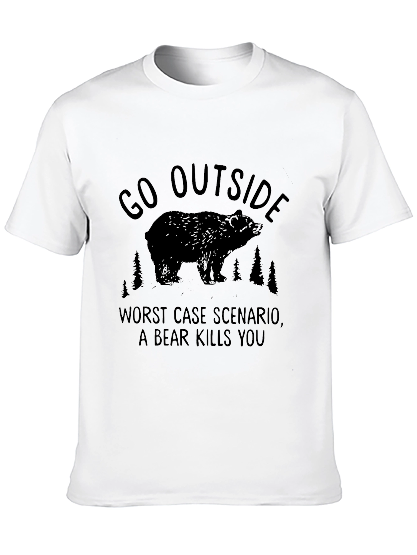 Go Outside Bear Graphic Tee - Unisex