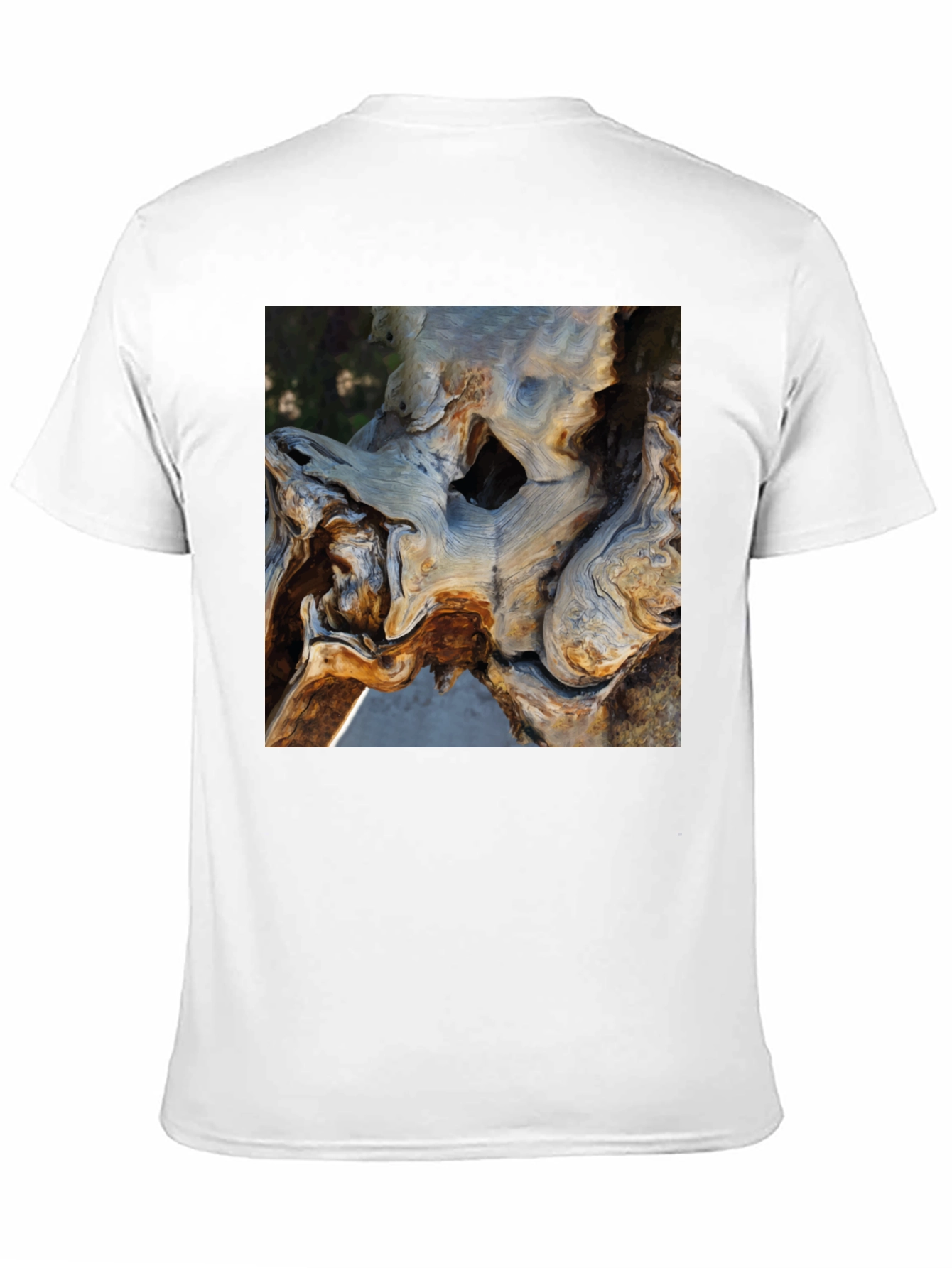 Nature Art Tee - Organic Tree Trunk Graphic