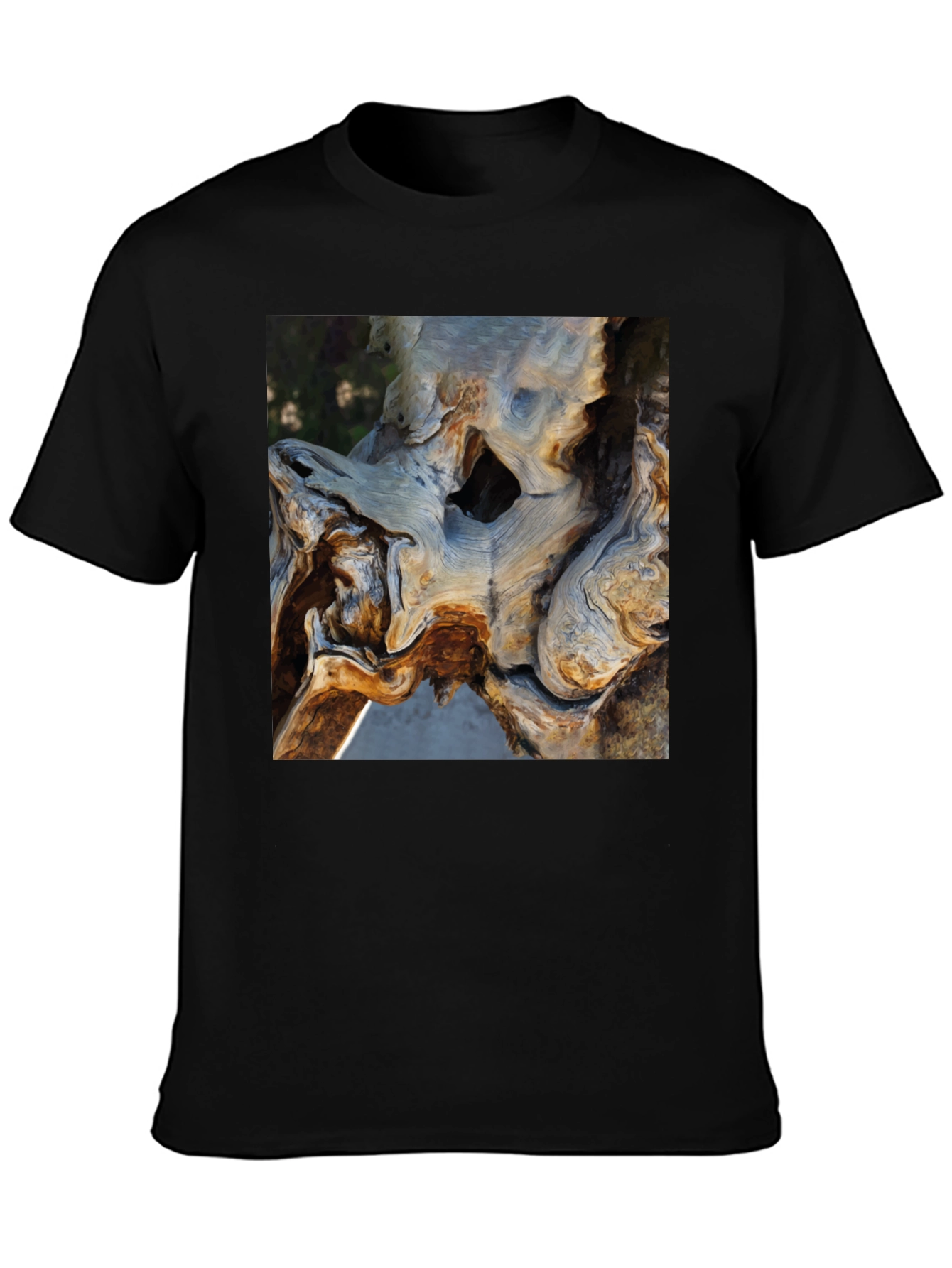 Nature Art Tee - Organic Tree Trunk Graphic