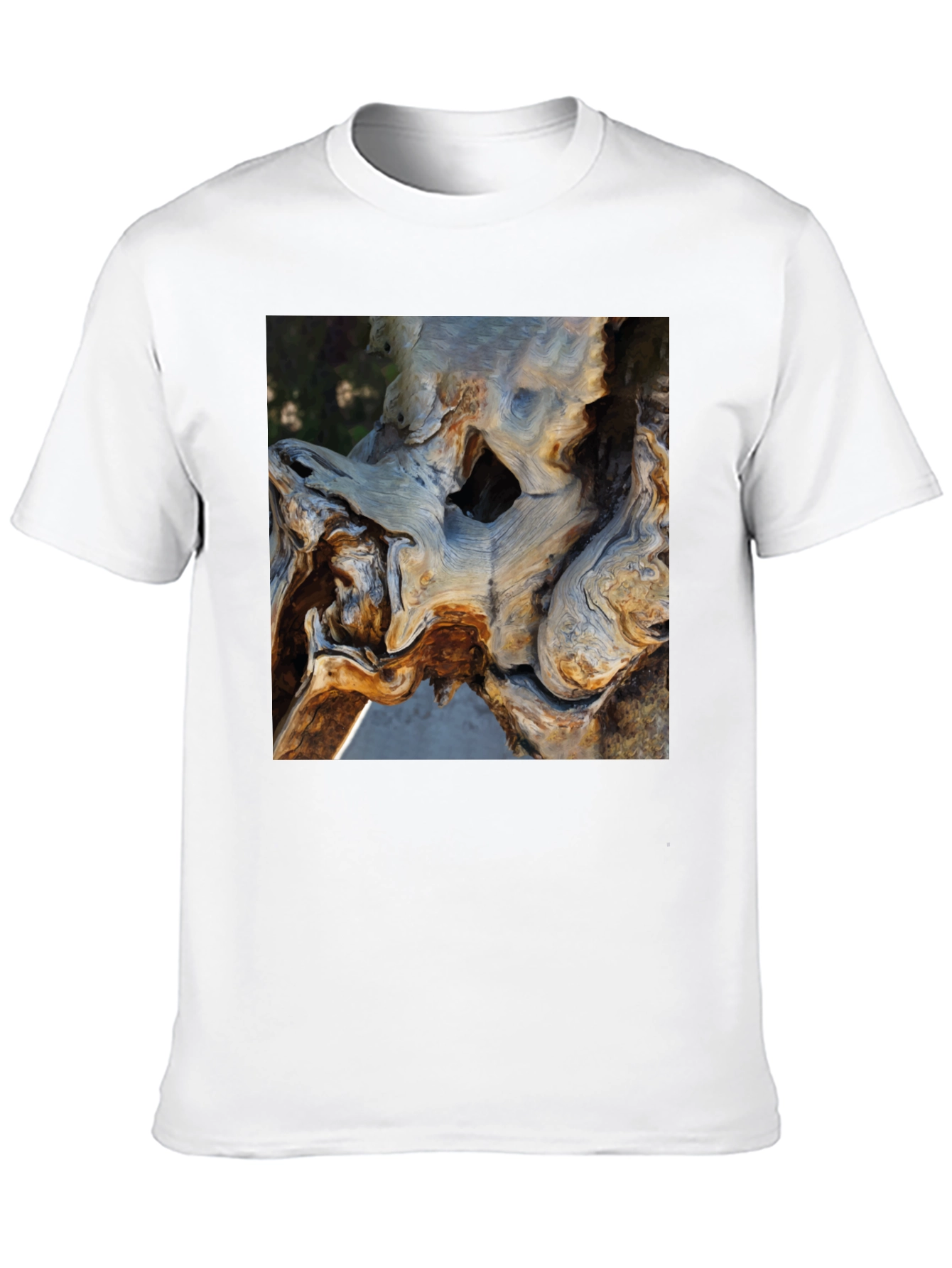 Nature Art Tee - Organic Tree Trunk Graphic