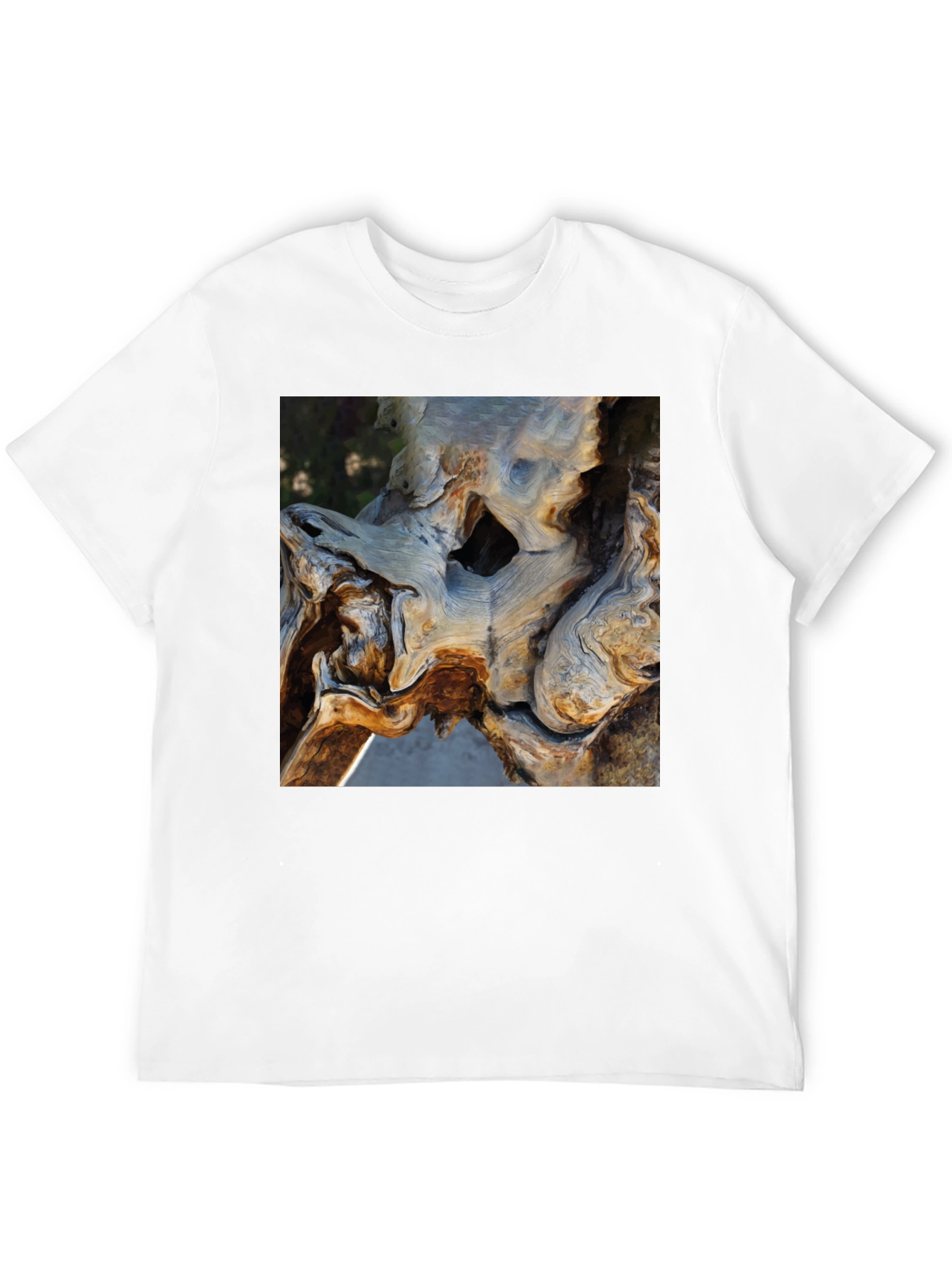 Nature Art Tee - Organic Tree Trunk Graphic