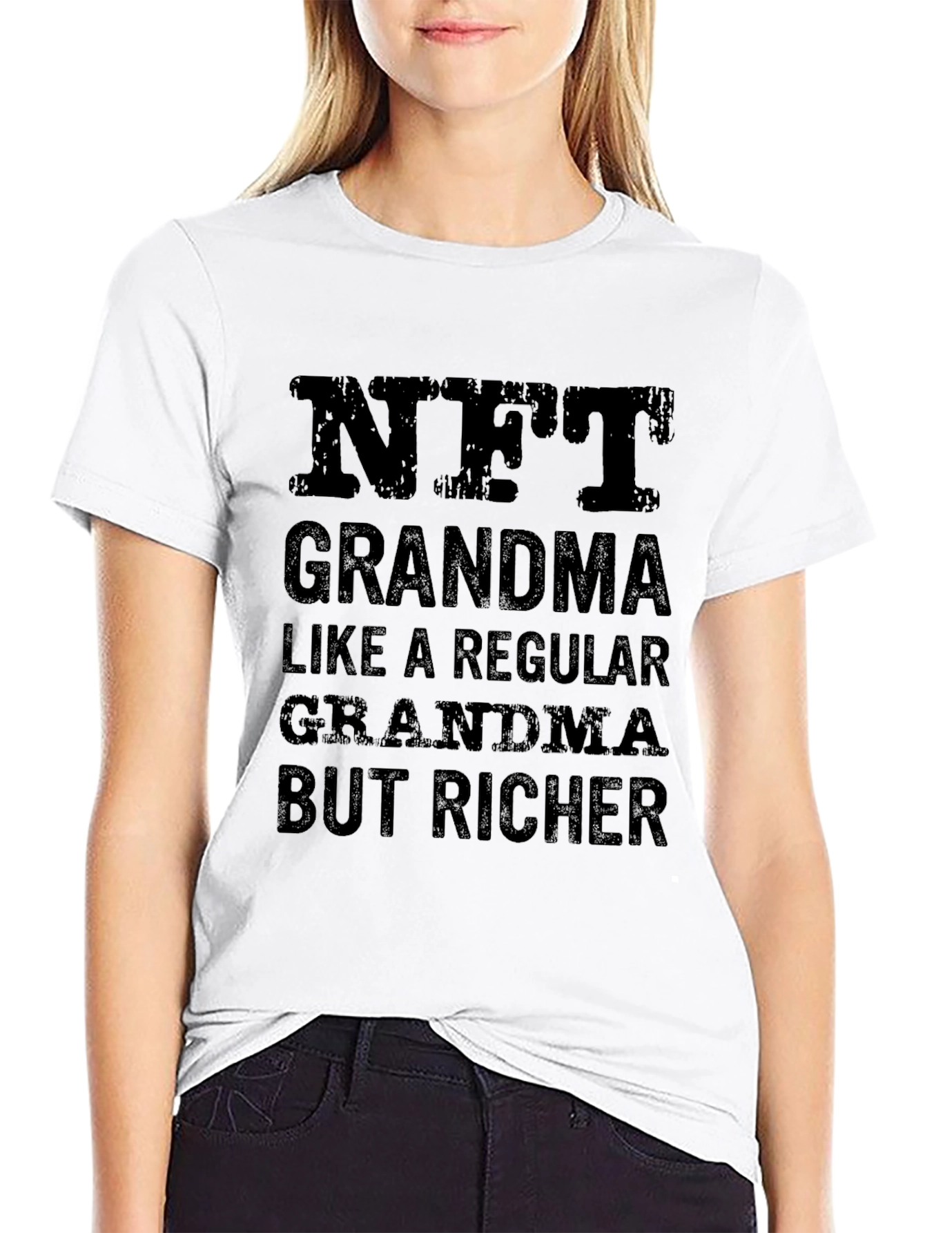 NFT Grandma T-Shirt - Rich Grandma Tee