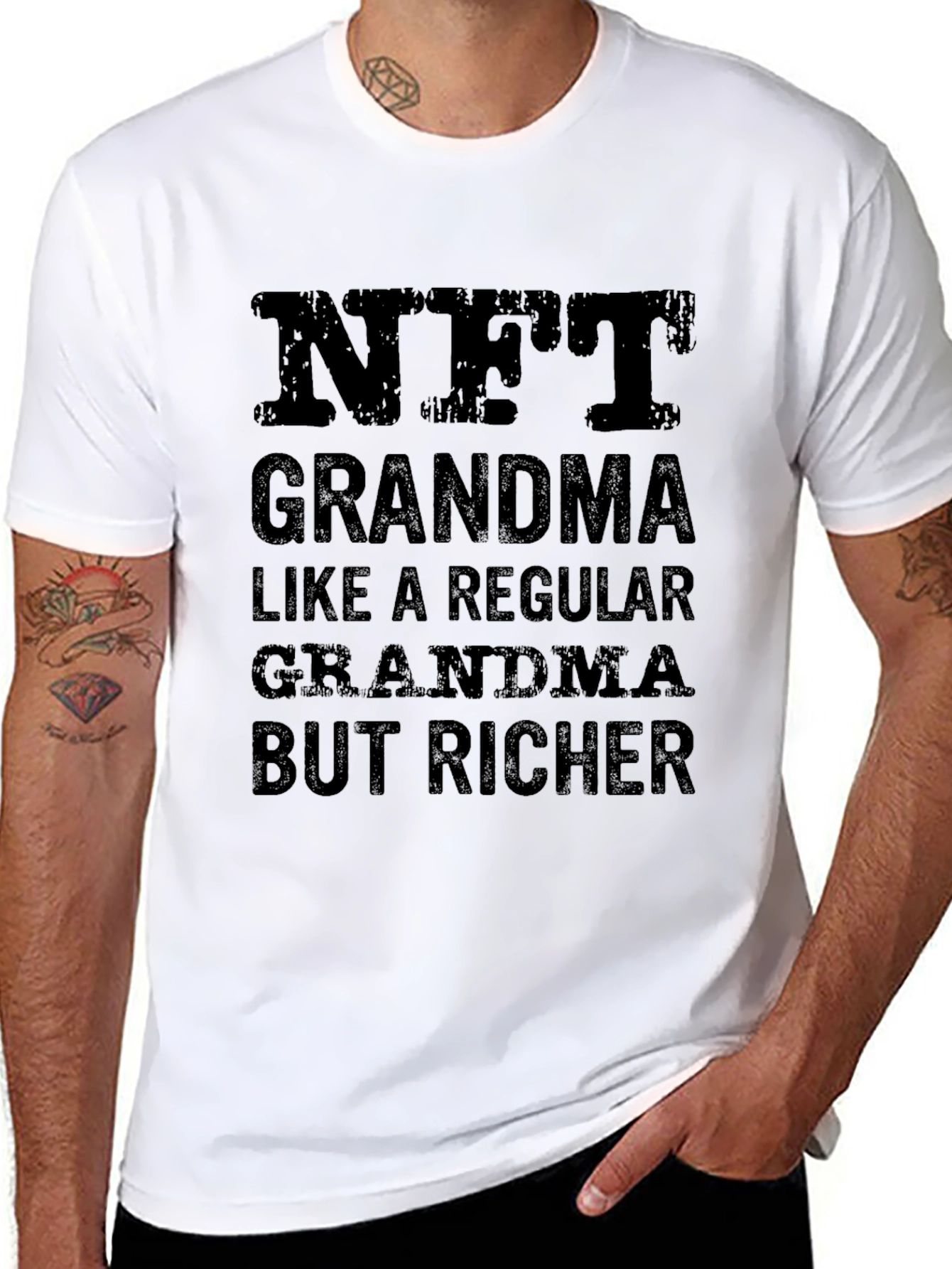 NFT Grandma T-Shirt - Rich Grandma Tee