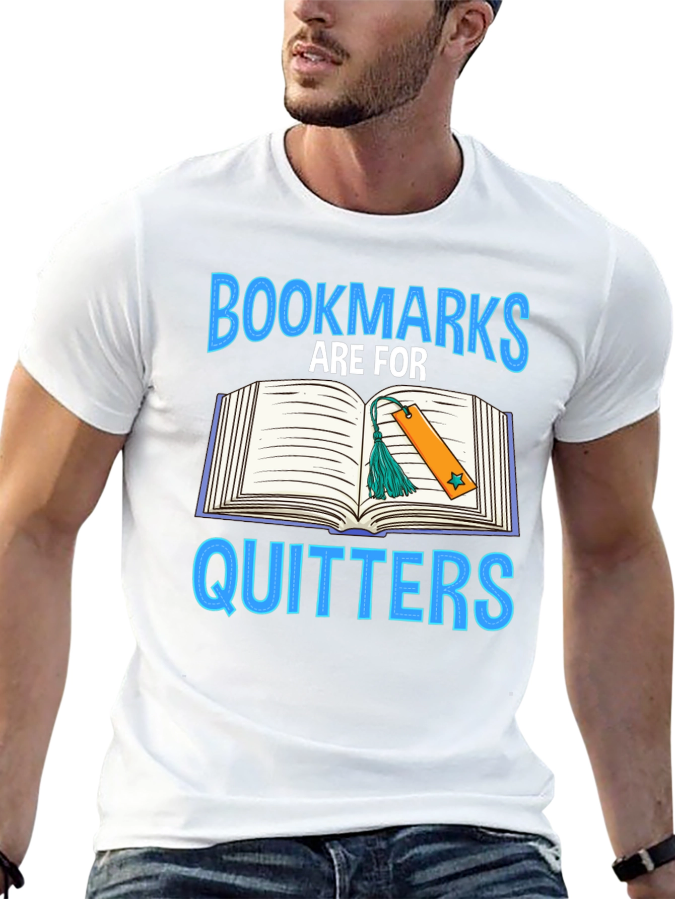 Book Lovers T-Shirt - Bookmarks Are For Quitters