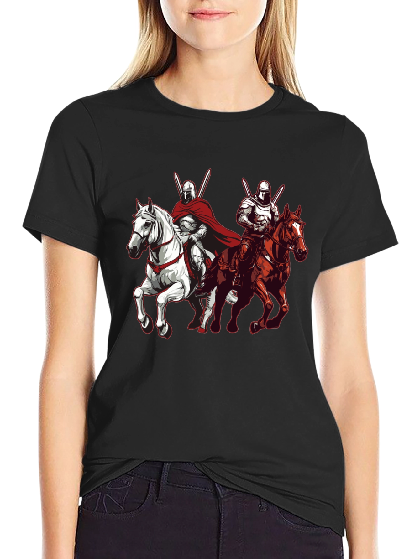 Knights on Horseback Graphic Tee