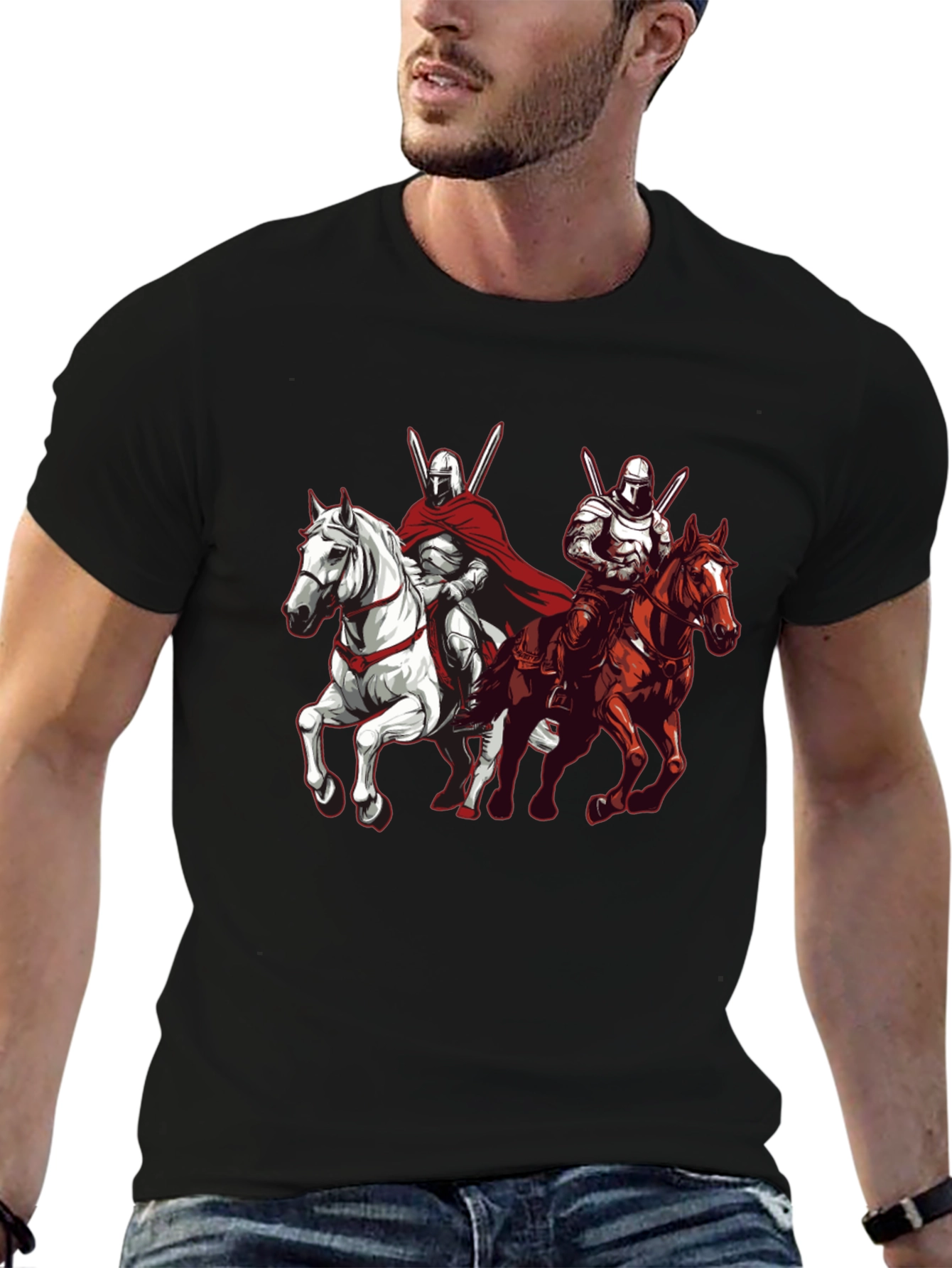 Knights on Horseback Graphic Tee