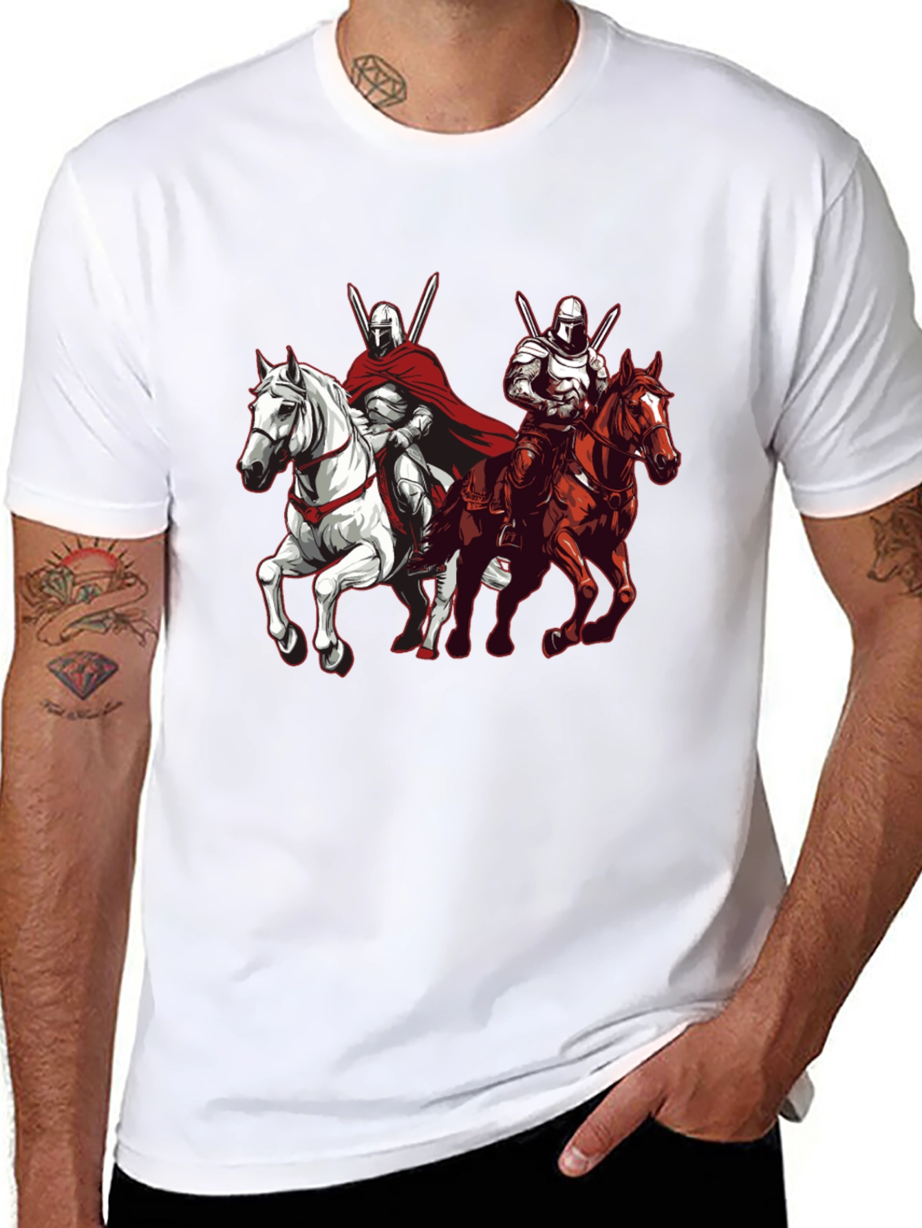 Knights on Horseback Graphic Tee