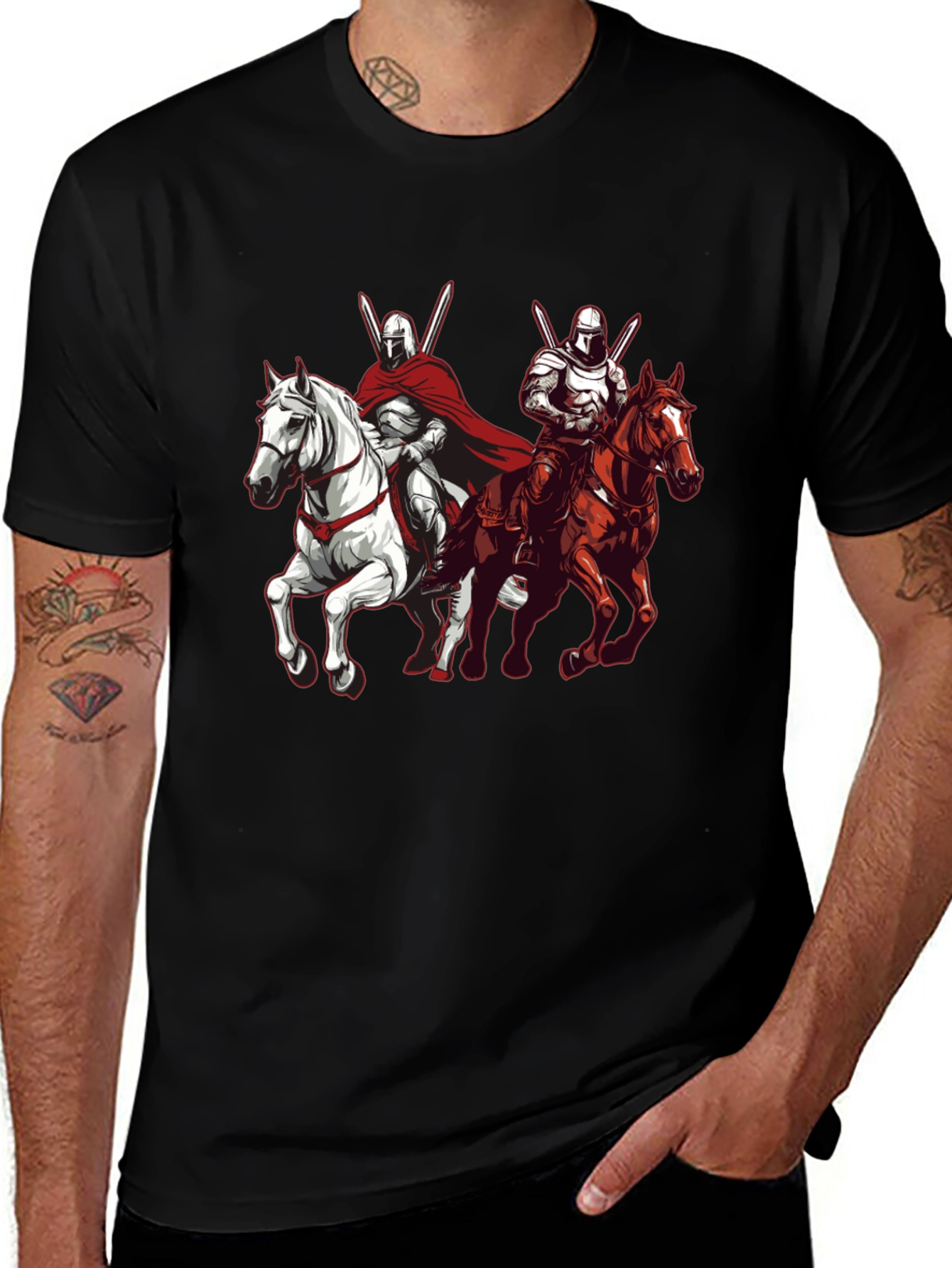 Knights on Horseback Graphic Tee