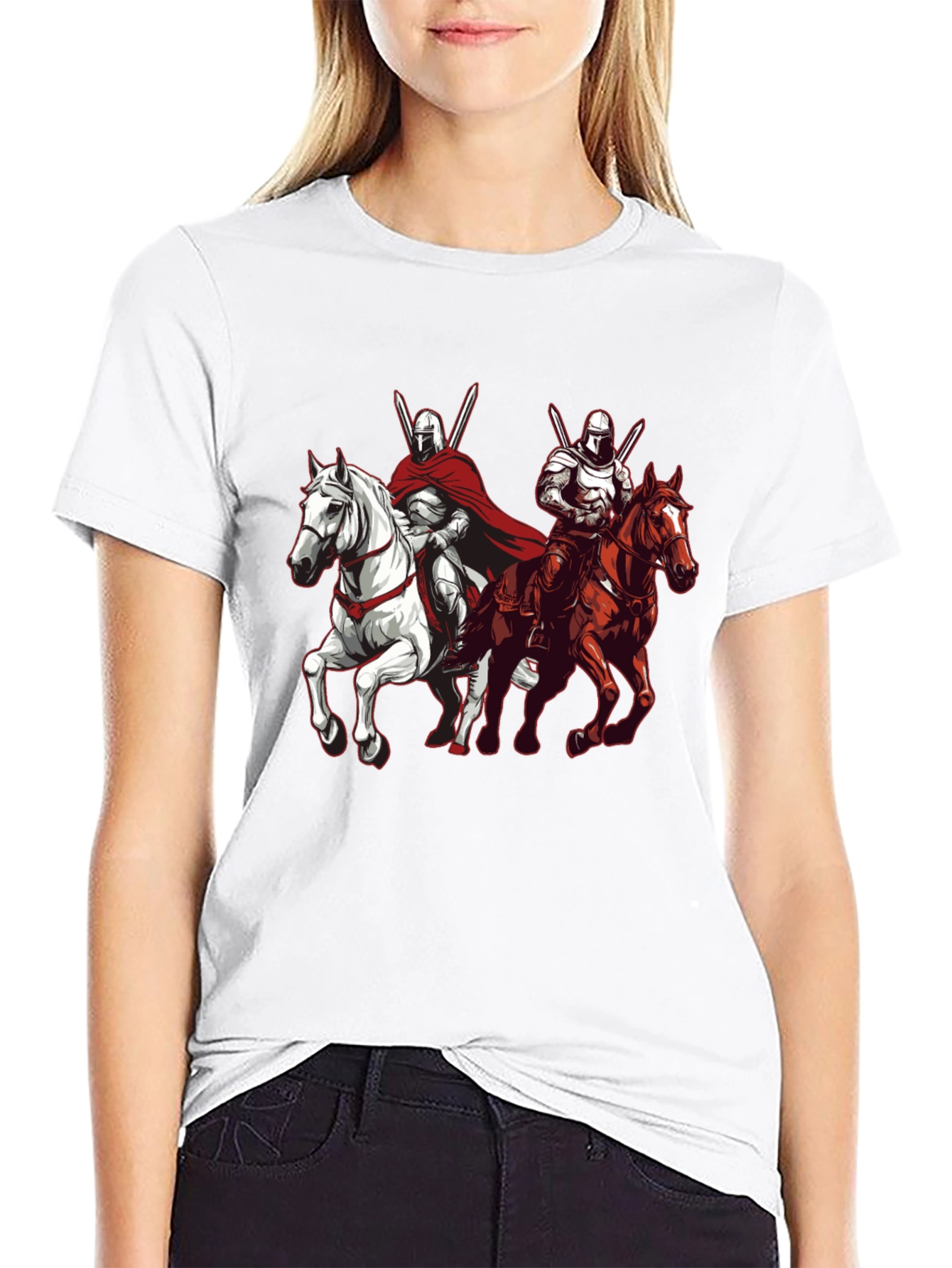 Knights on Horseback Graphic Tee