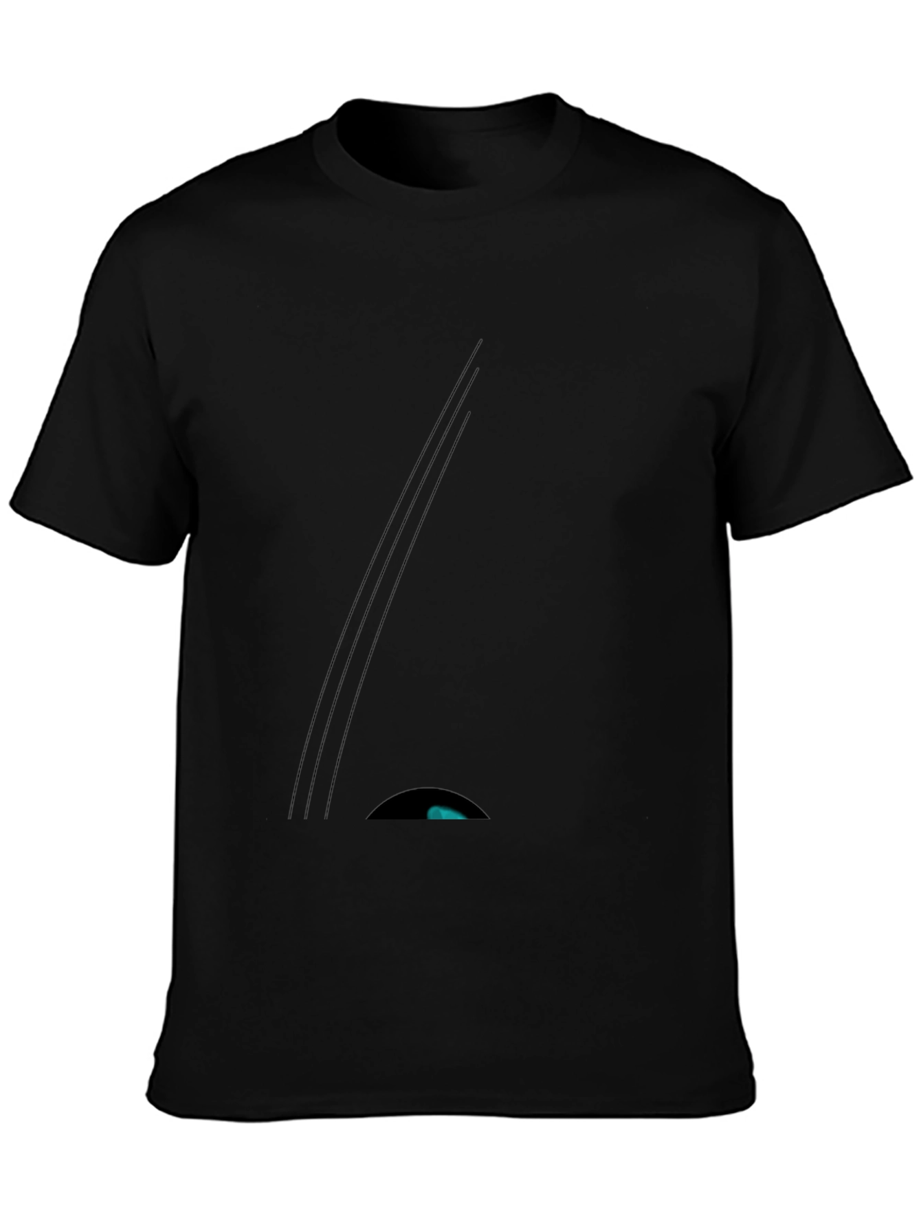 Minimalist Black Graphic Tee - Modern Style