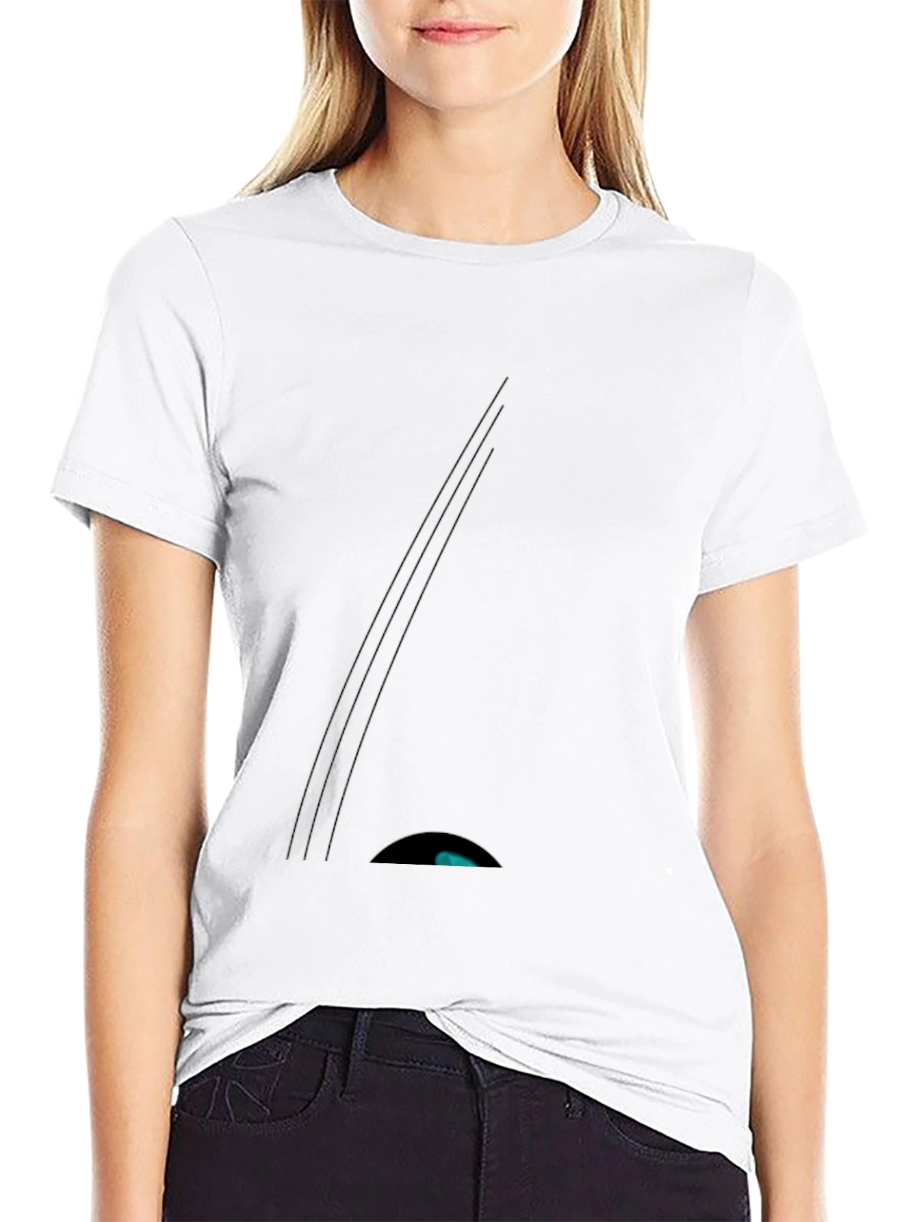 Minimalist Black Graphic Tee - Modern Style