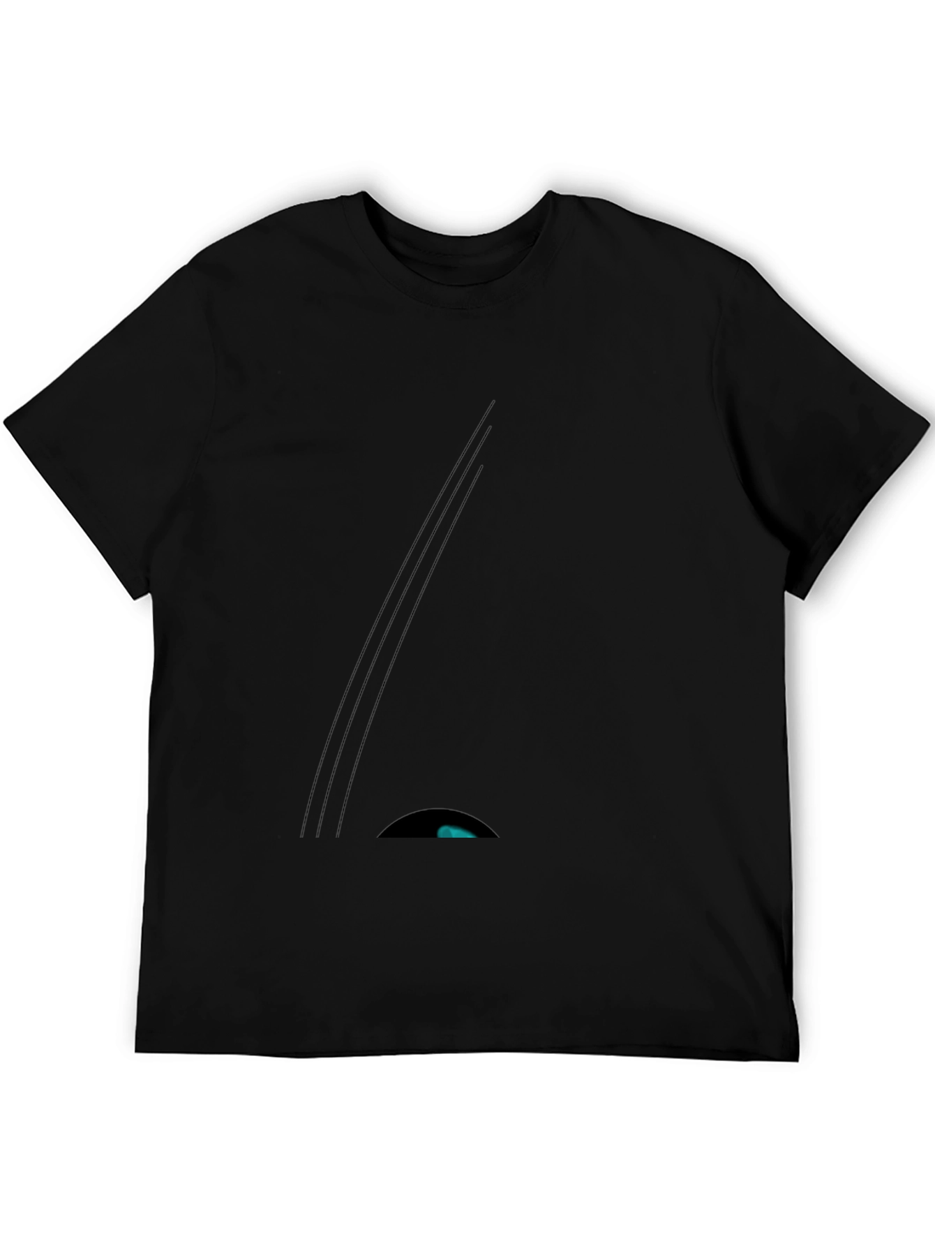 Minimalist Black Graphic Tee - Modern Style
