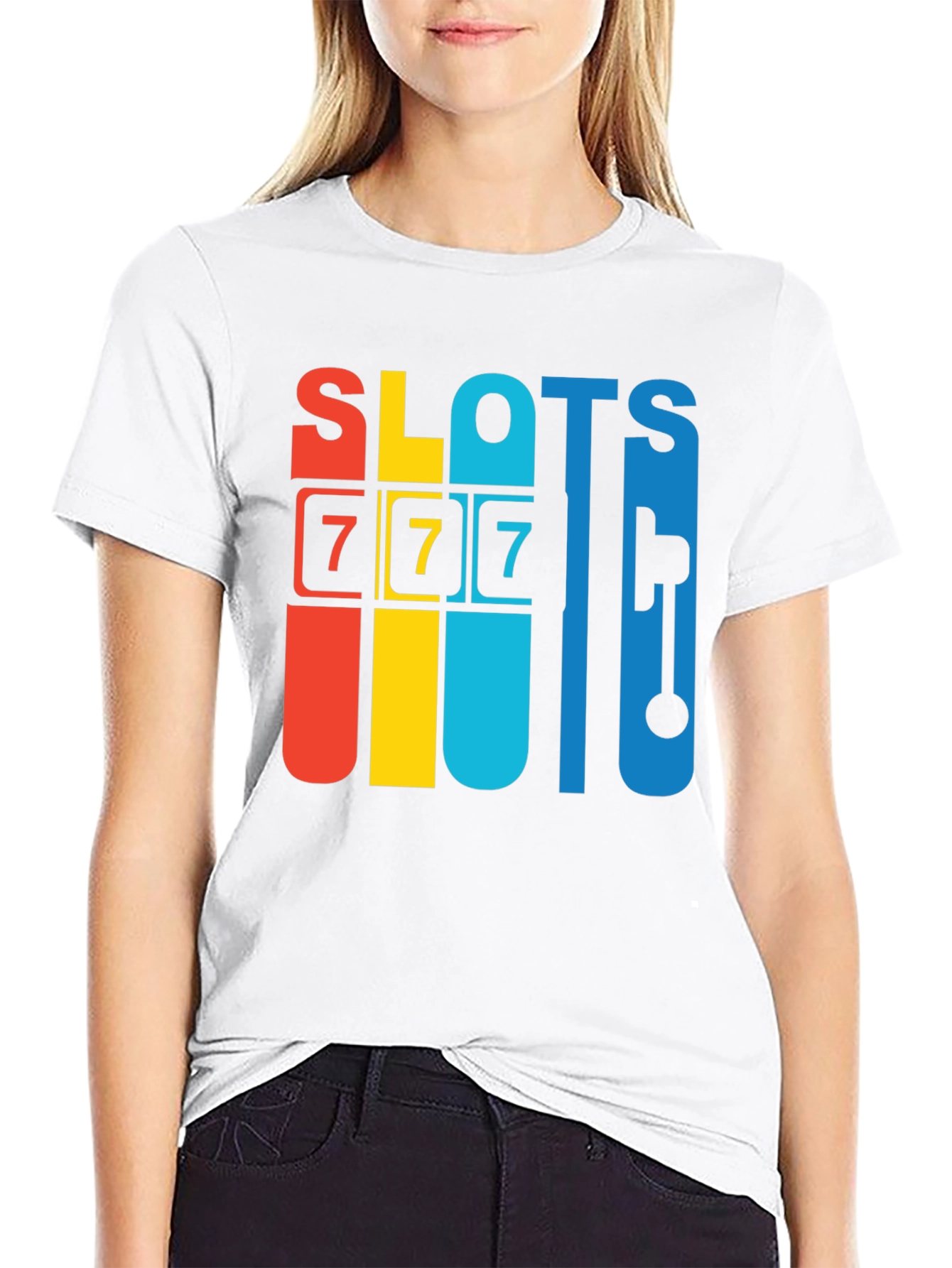 Lucky 7 Slots Graphic Tee - Classic Casino Style