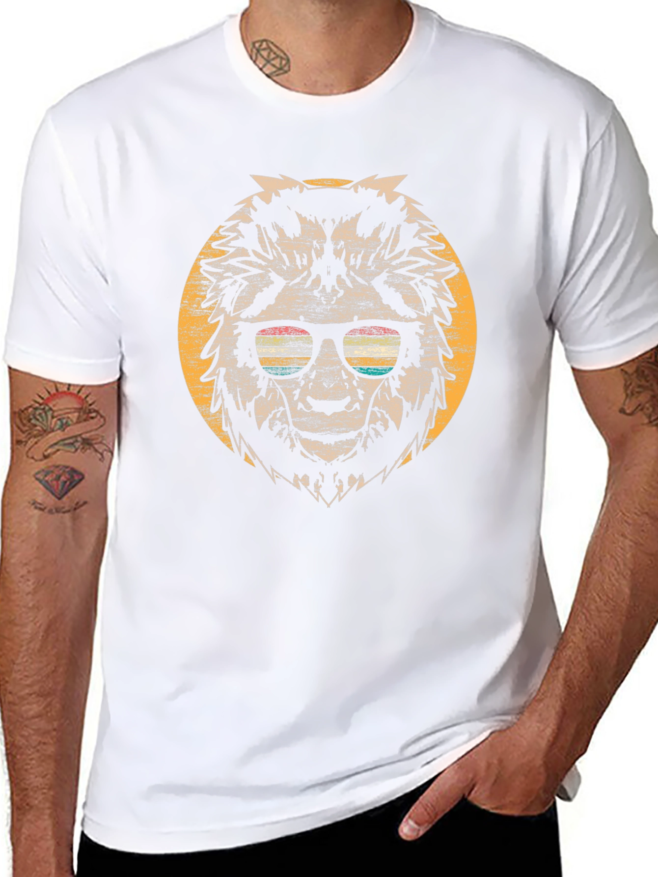 Retro Bigfoot Sunglasses Graphic T-Shirt