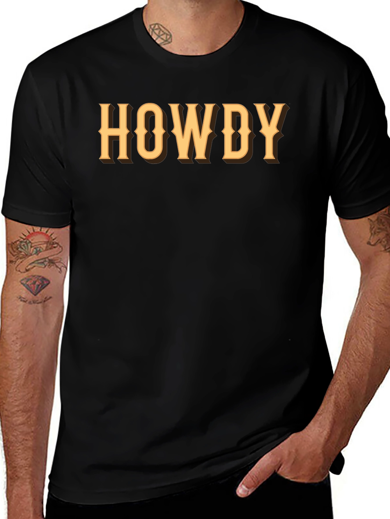 Howdy Cowboy Graphic Tee - Western Style Shirt