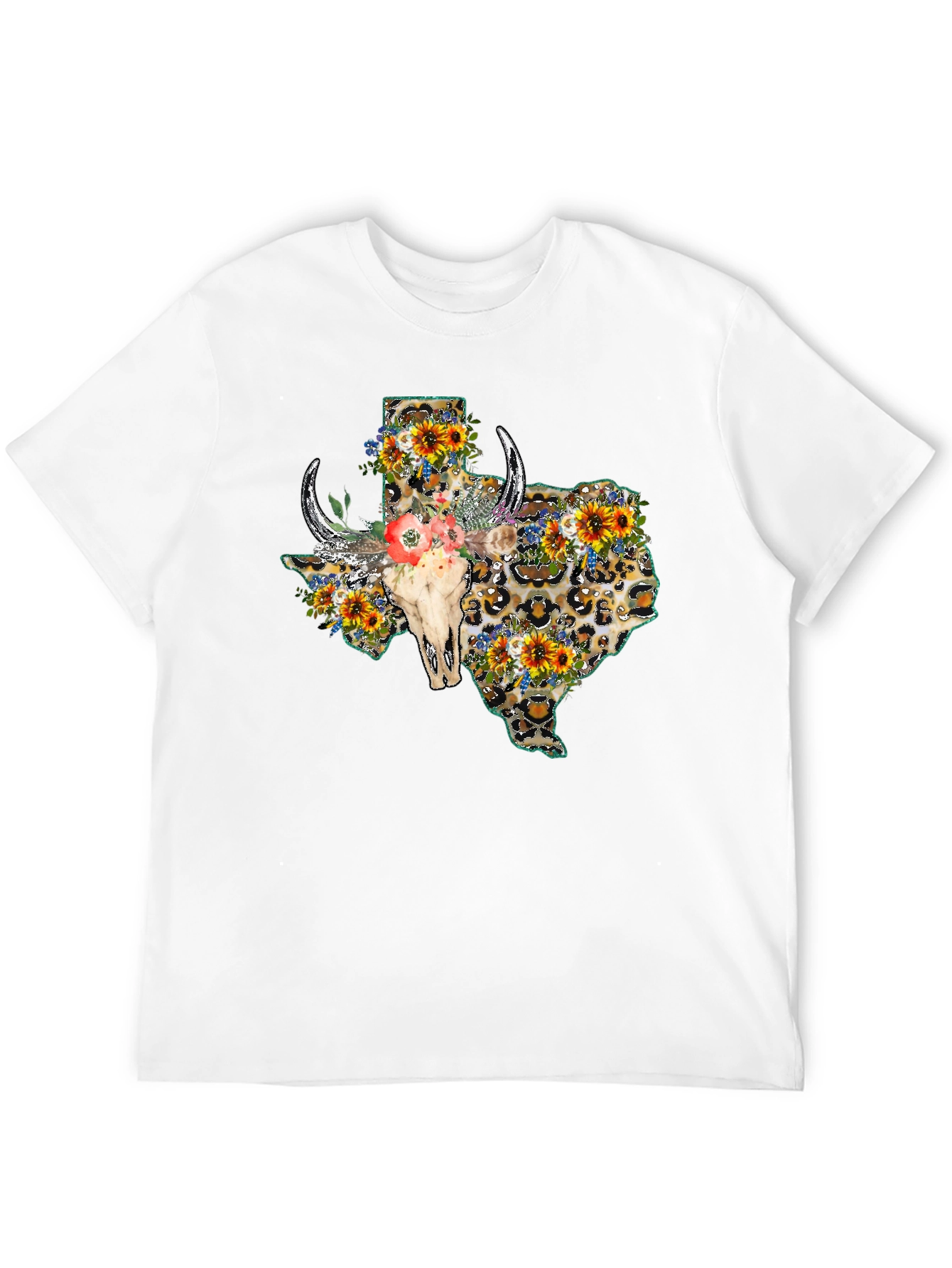 Texas Leopard Skull Graphic Tee