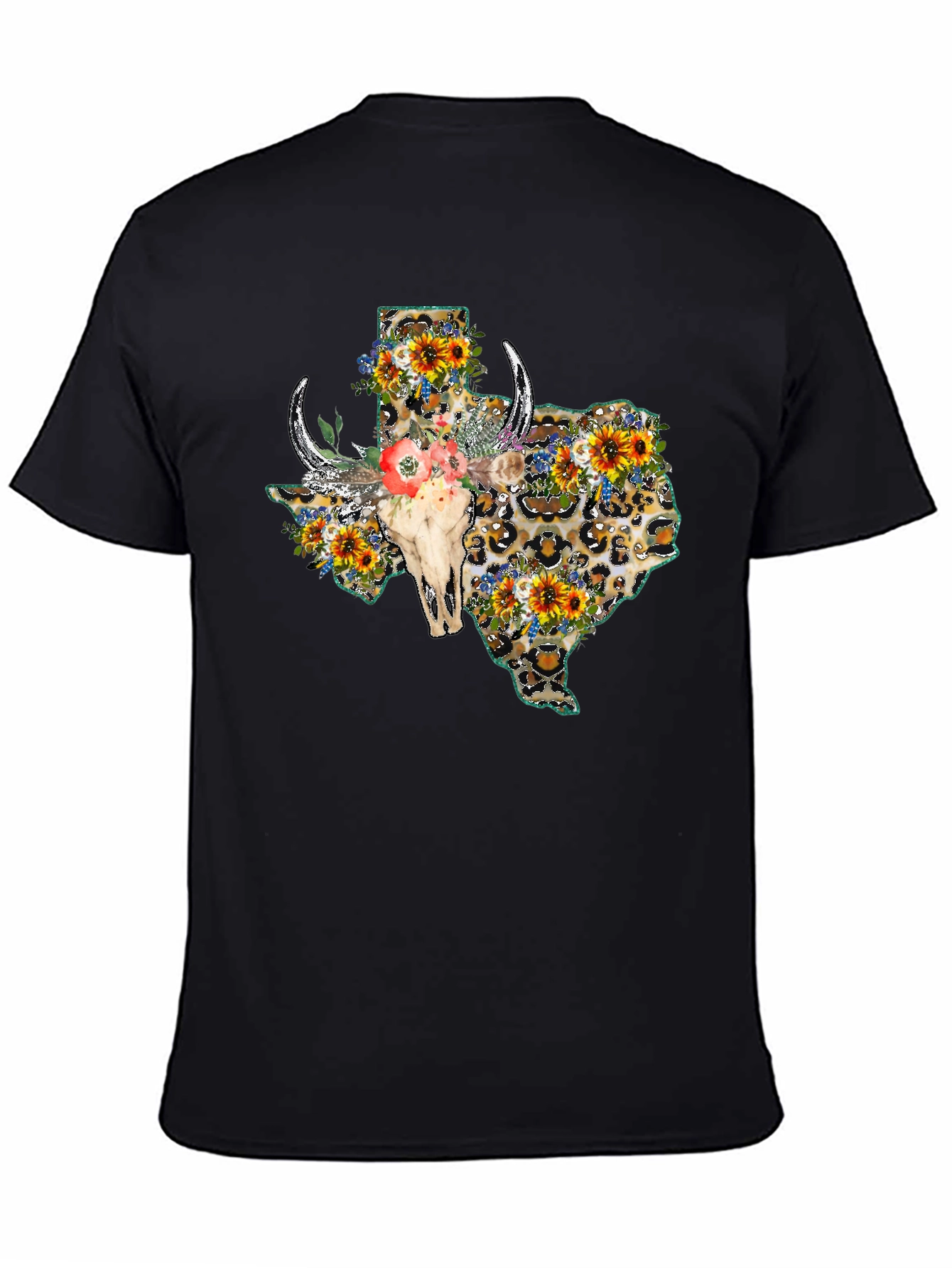 Texas Leopard Skull Graphic Tee