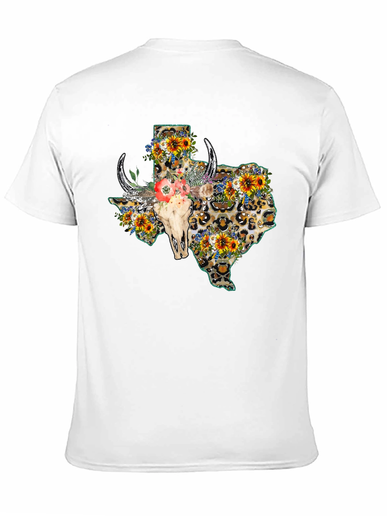 Texas Leopard Skull Graphic Tee